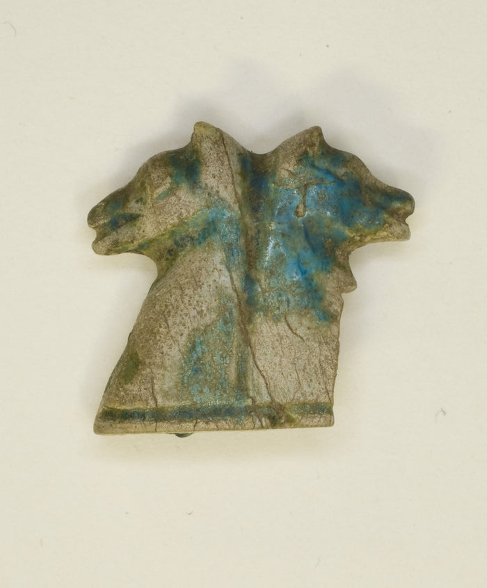 Amulet of Two Back to Back Canine Heads: Egyptian,16x12