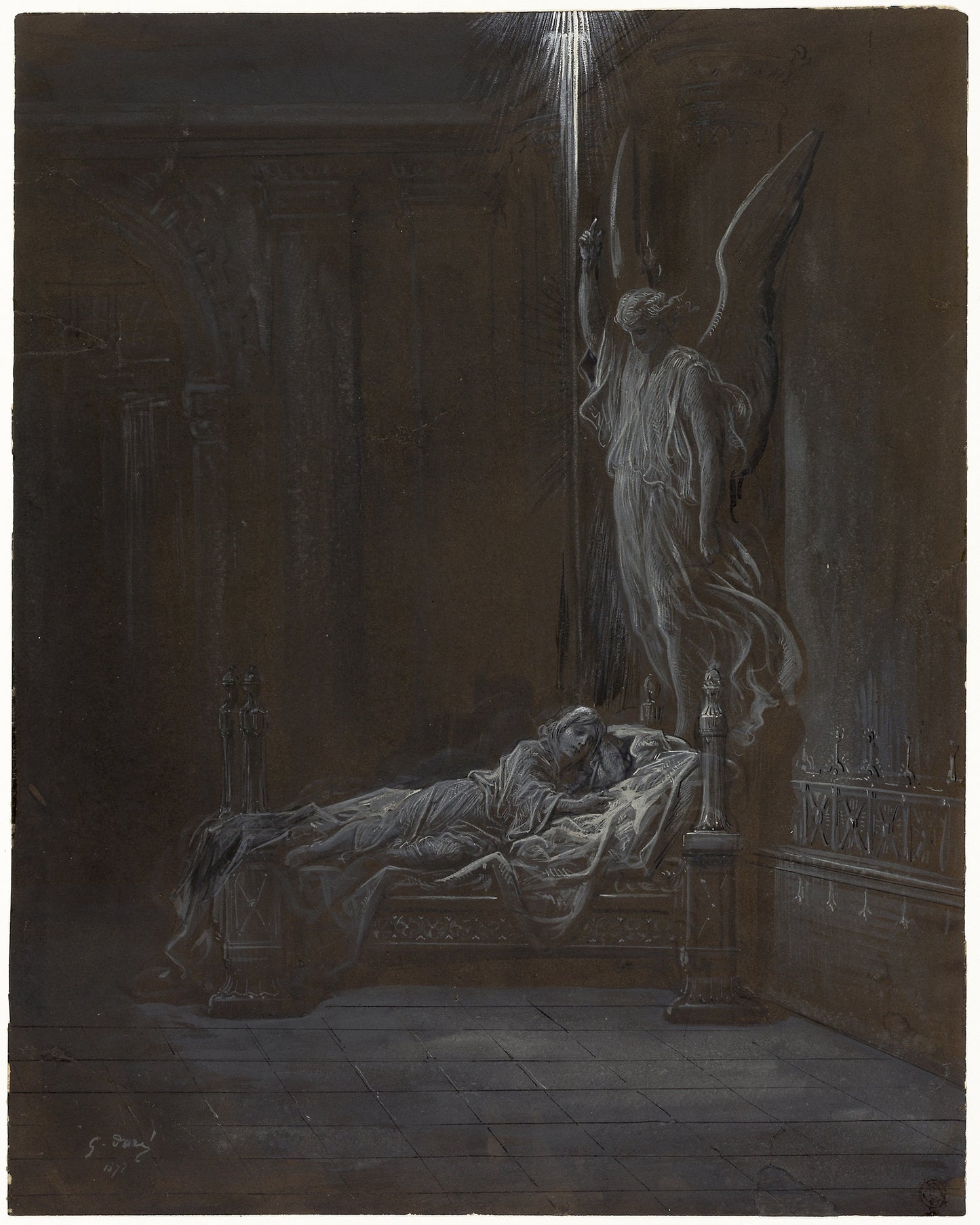 The Calling of Samuel -  Gustave Doré,  Poster Print Wall Art