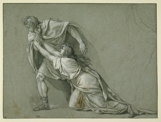 The Departure of Marcus Attilius Regulus for Carthage: Jacques Louis David,16x12"(A3) Poster