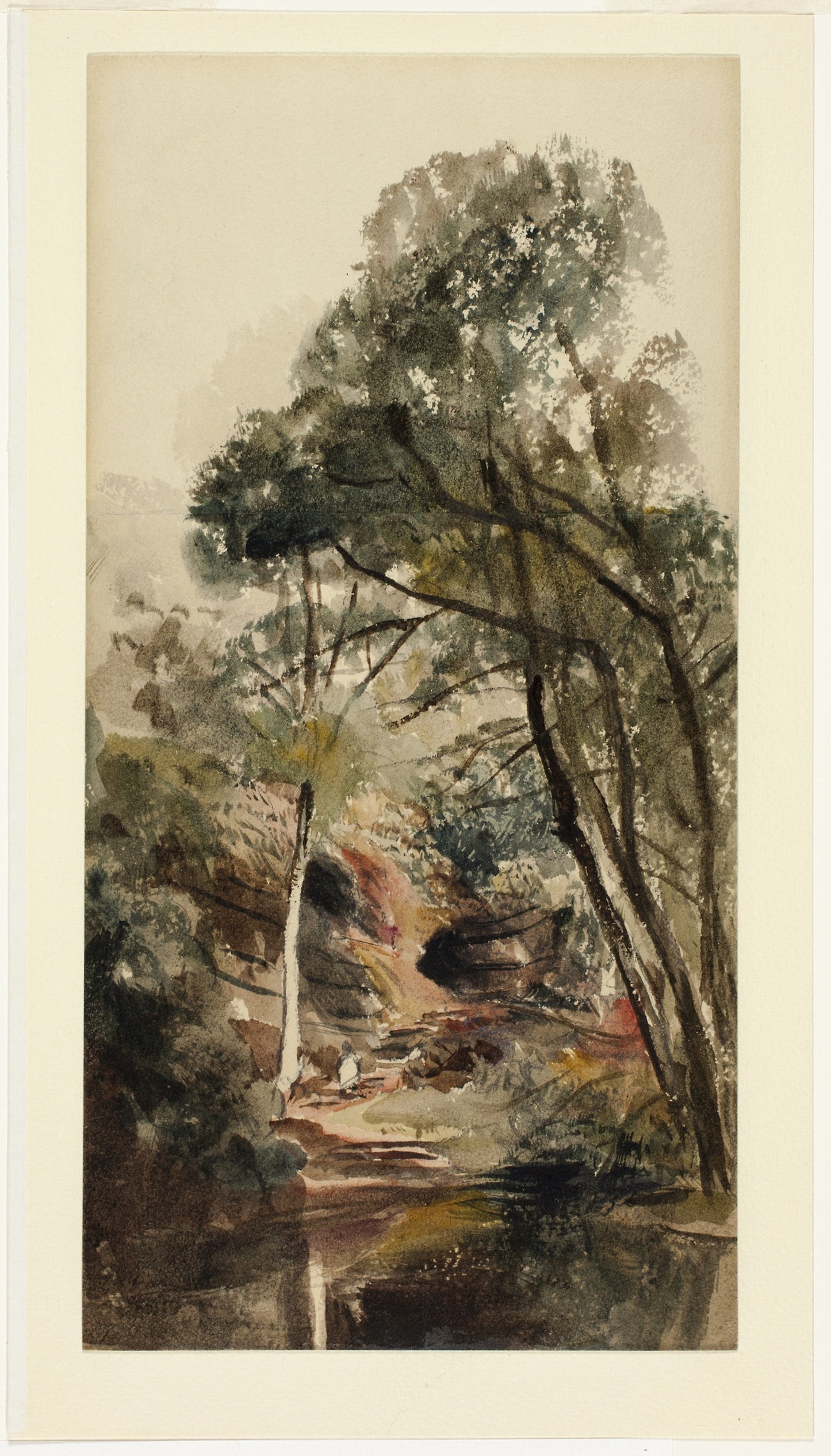 A Wooded River Landscape -  Peter de Wint,  Poster Print Wall Art