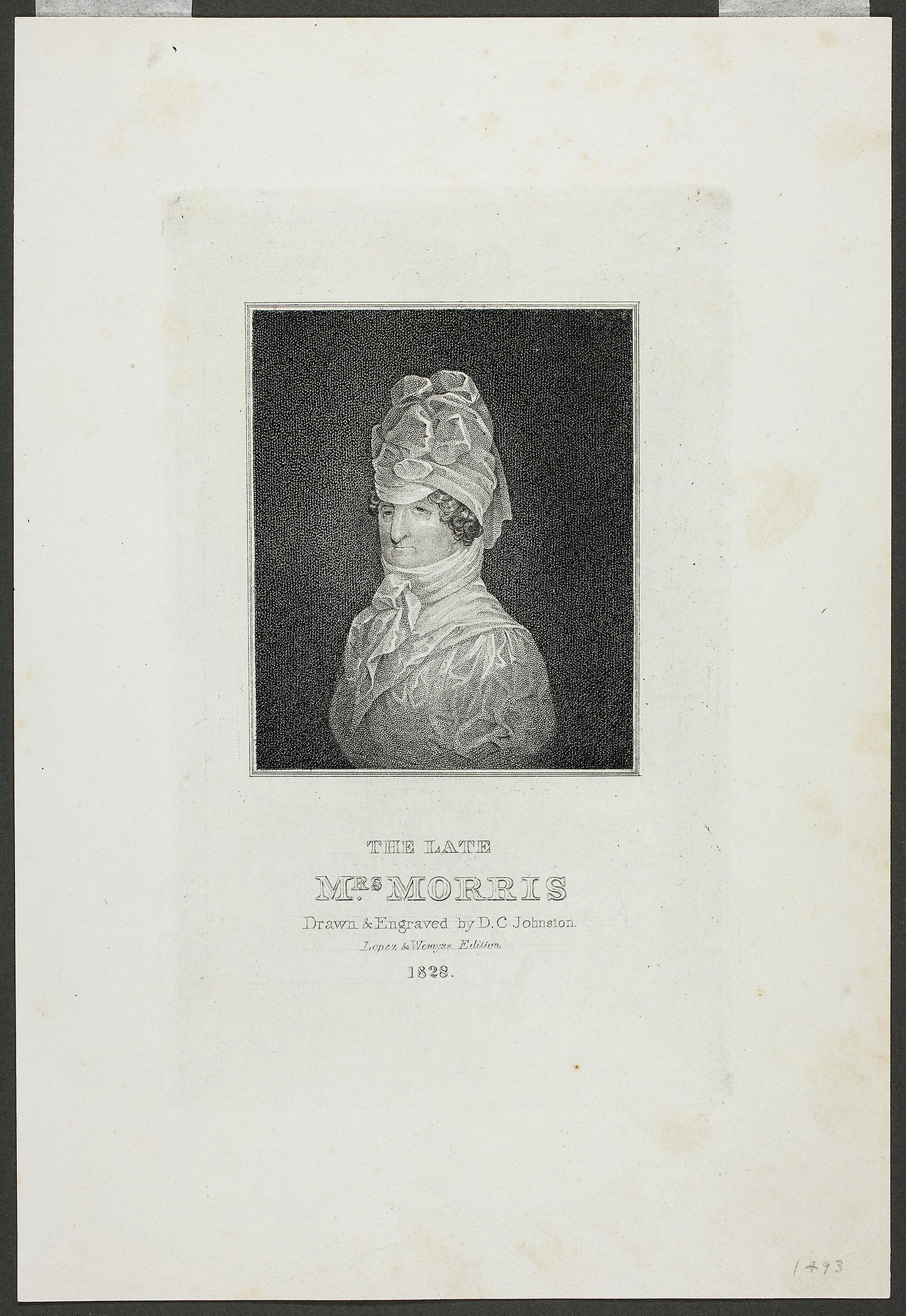The Late Mrs. Morris -  David Claypoole Johnston,  Poster Print Wall Art
