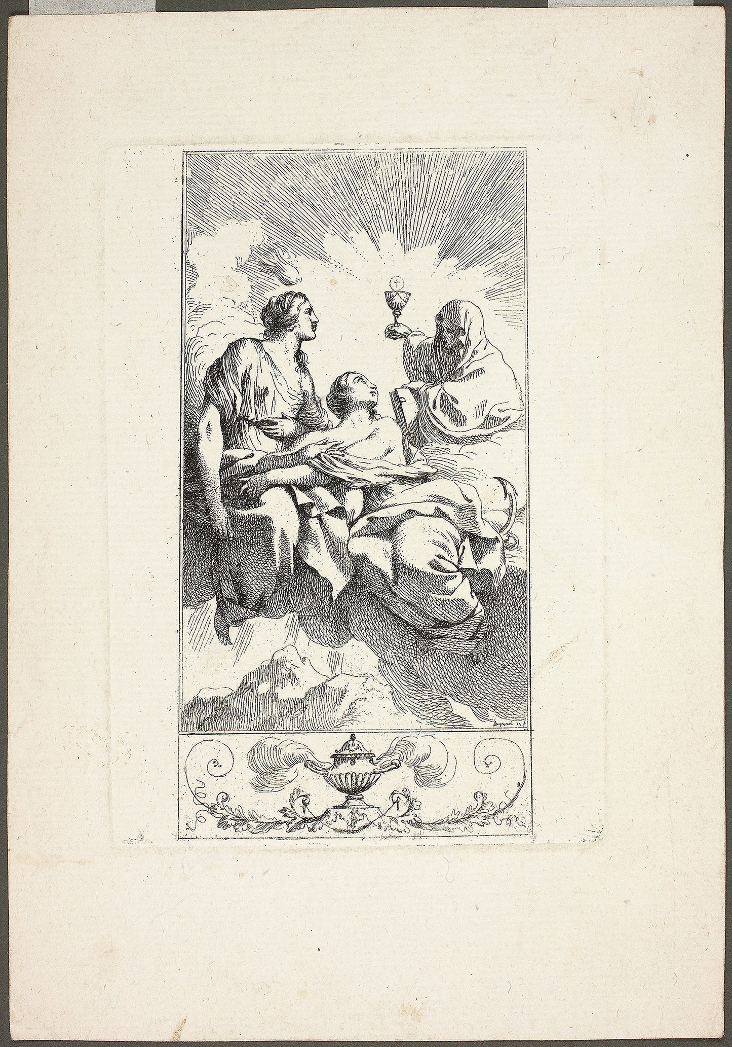 The Three Virtues of Theology -  Jean-Jacques Lagrenée,  Poster Print Wall Art