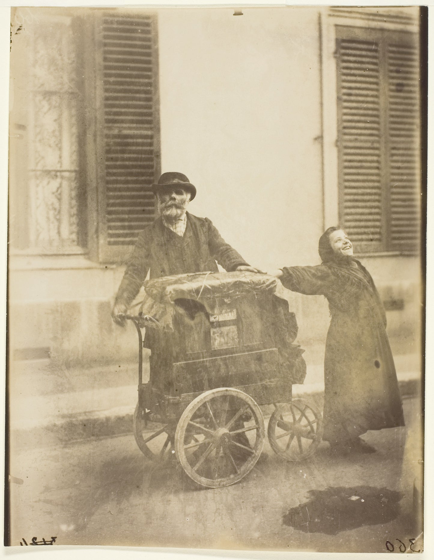 Joueur d'orgue (Organ Player) -  Jean-Eugène-Auguste Atget,  Poster Print Wall Art