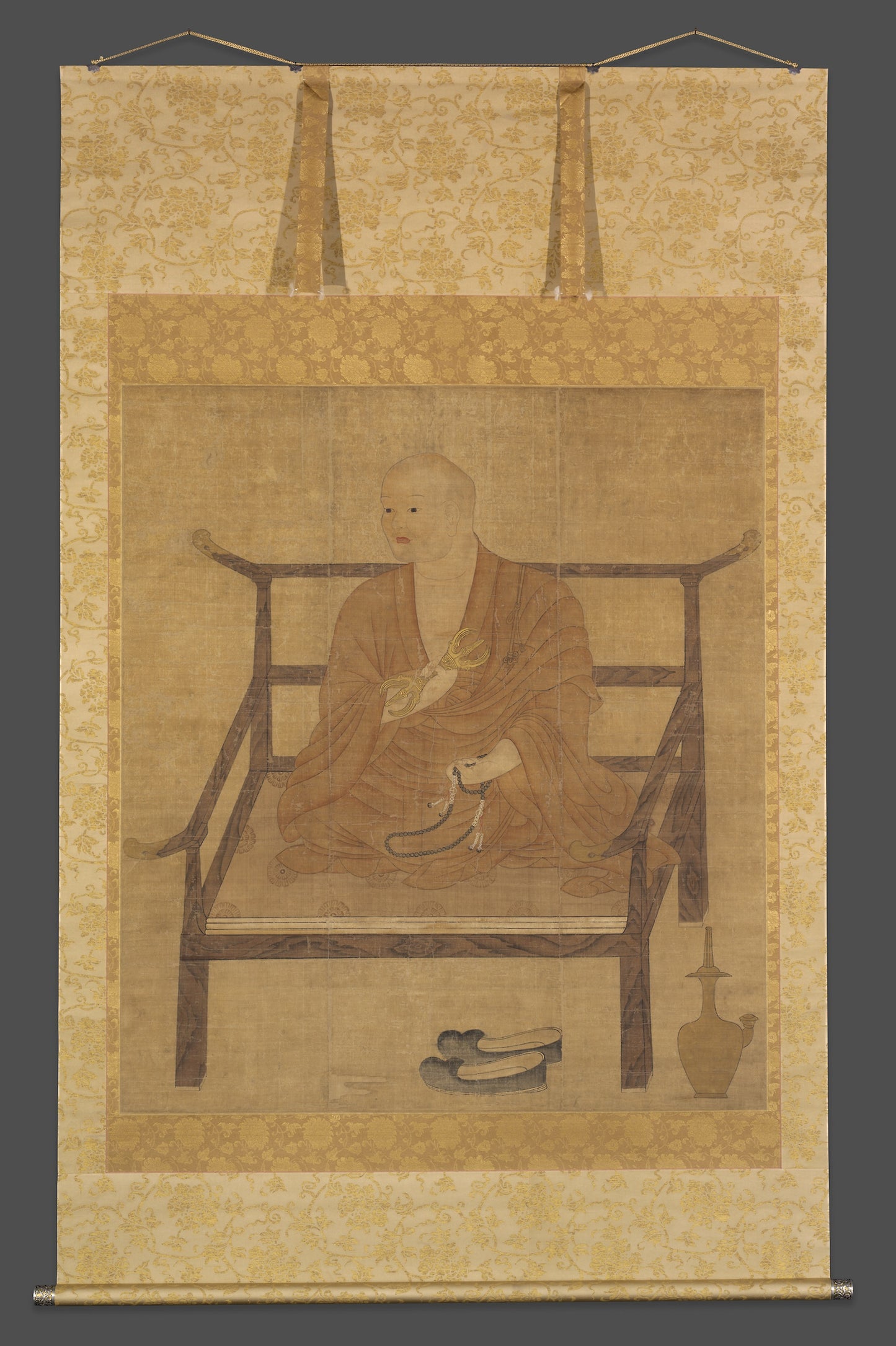 Portrait of Kobo Daishi (Kukai) -  Artist unknown,  Poster Print Wall Art