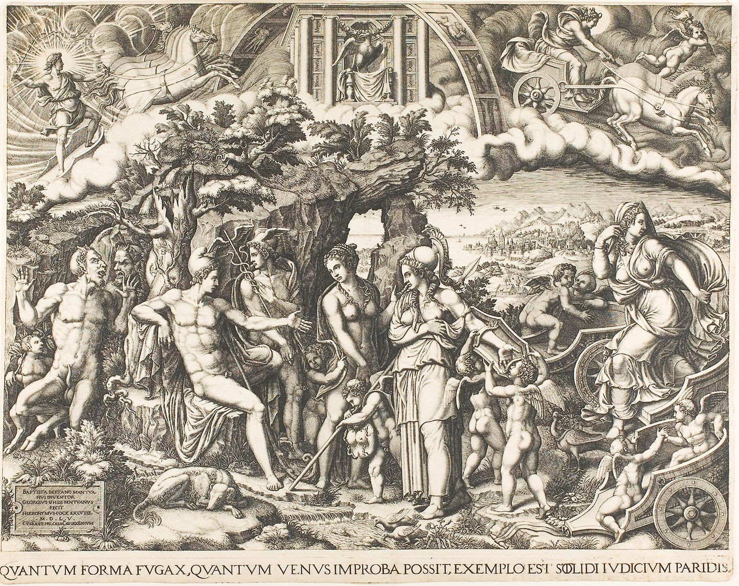 The Judgment of Paris -  Giorgio Ghisi,  Poster Print Wall Art