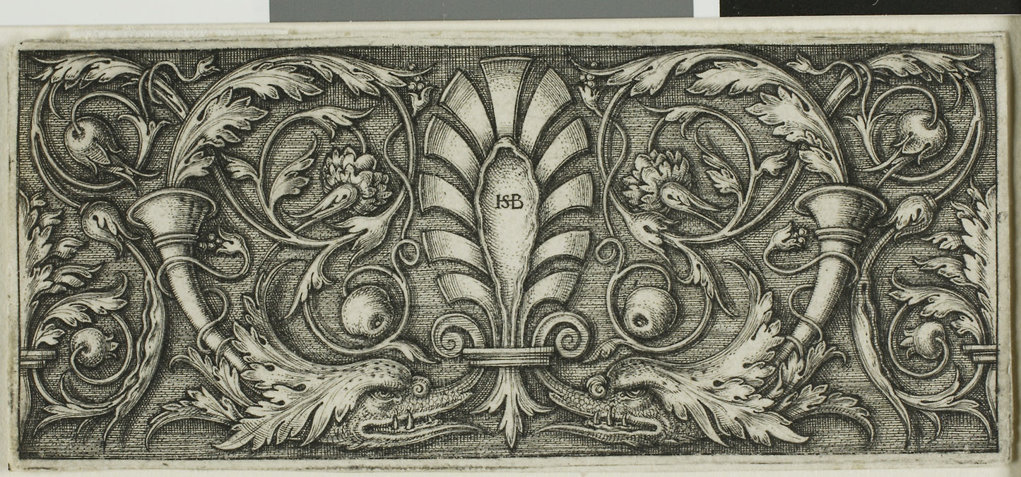 Ornament with a Palmette -  Sebald Beham,  Poster Print Wall Art