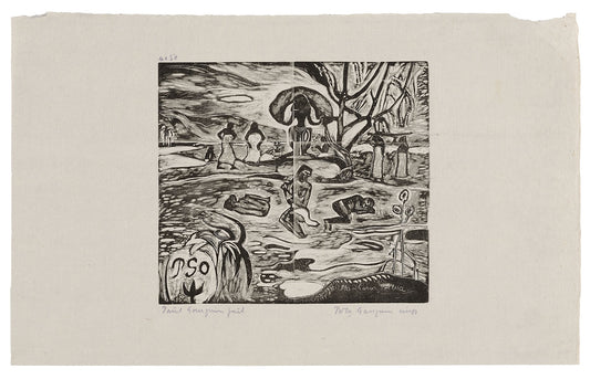 Mahana atua (Day of the God): Paul Gauguin (French, 1848-1903),16x12"(A3) Poster
