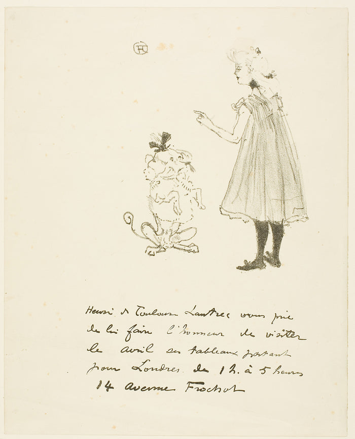 Invitation to an Exhibition: Henri de Toulouse-Lautrec,16x12