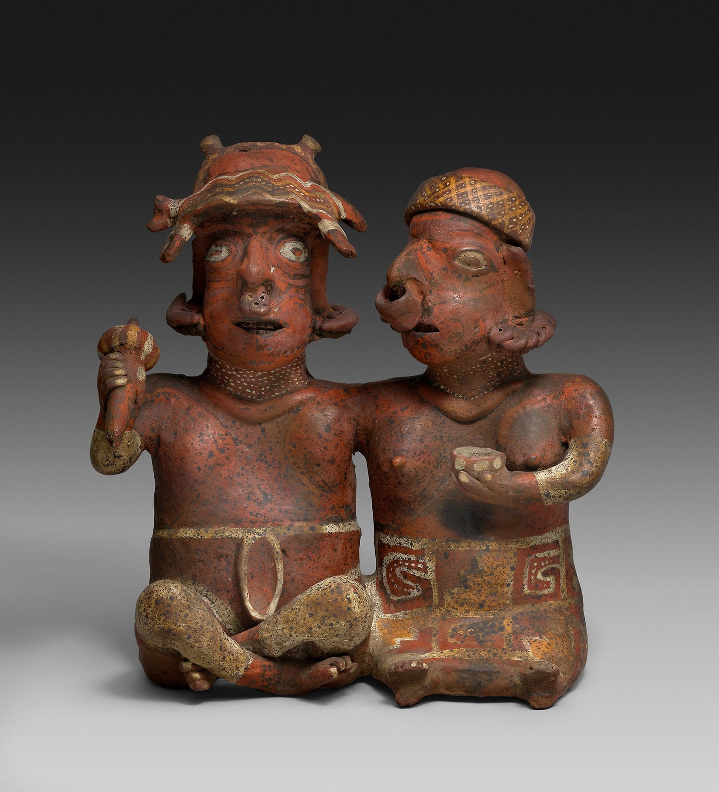 Seated Joined Couple -  Nayarit,  Poster Print Wall Art
