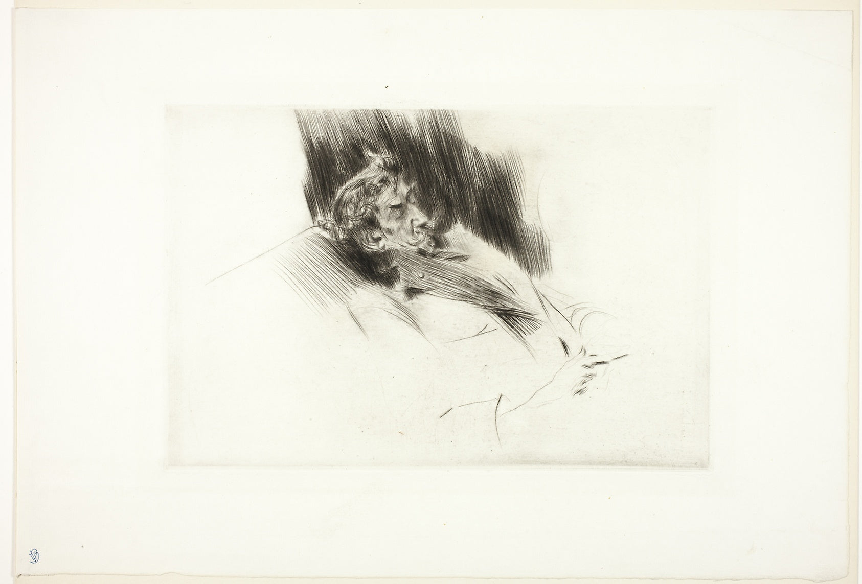 Whistler Asleep: Giovanni Boldini,16x12"(A3) Poster