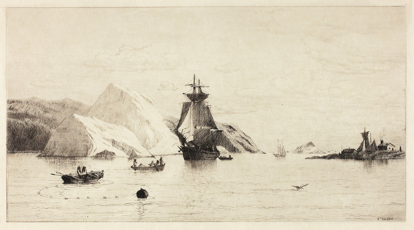 Arctic Seascape -  William Bradford,  Poster Print Wall Art