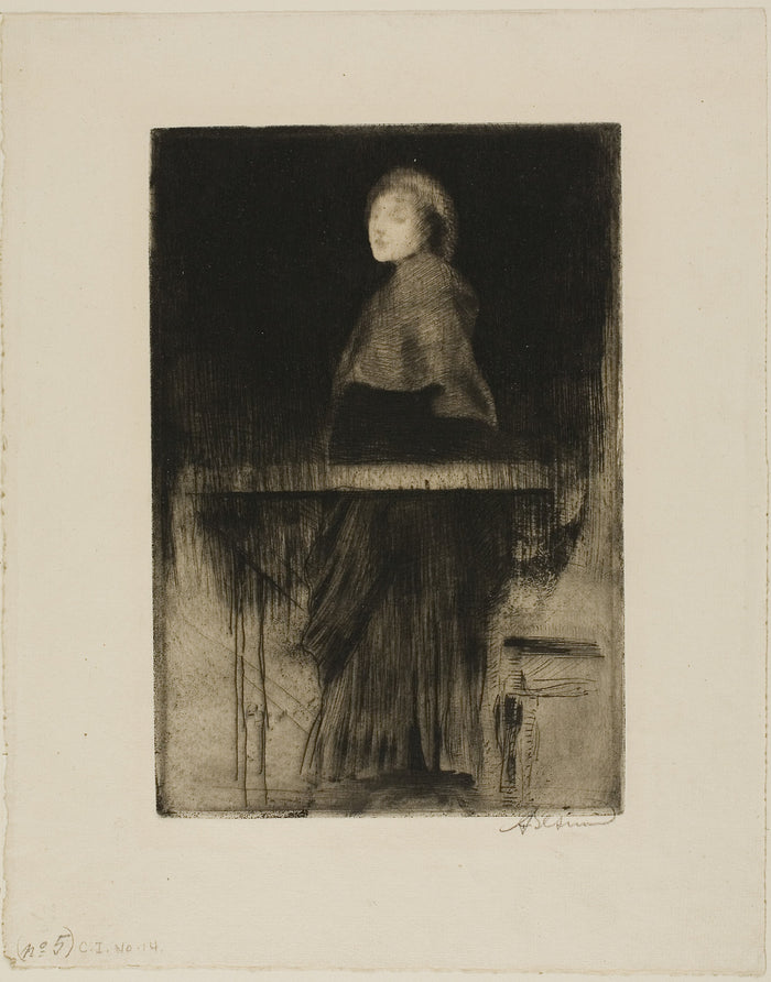 Woman in a Cape: Albert Besnard,16x12