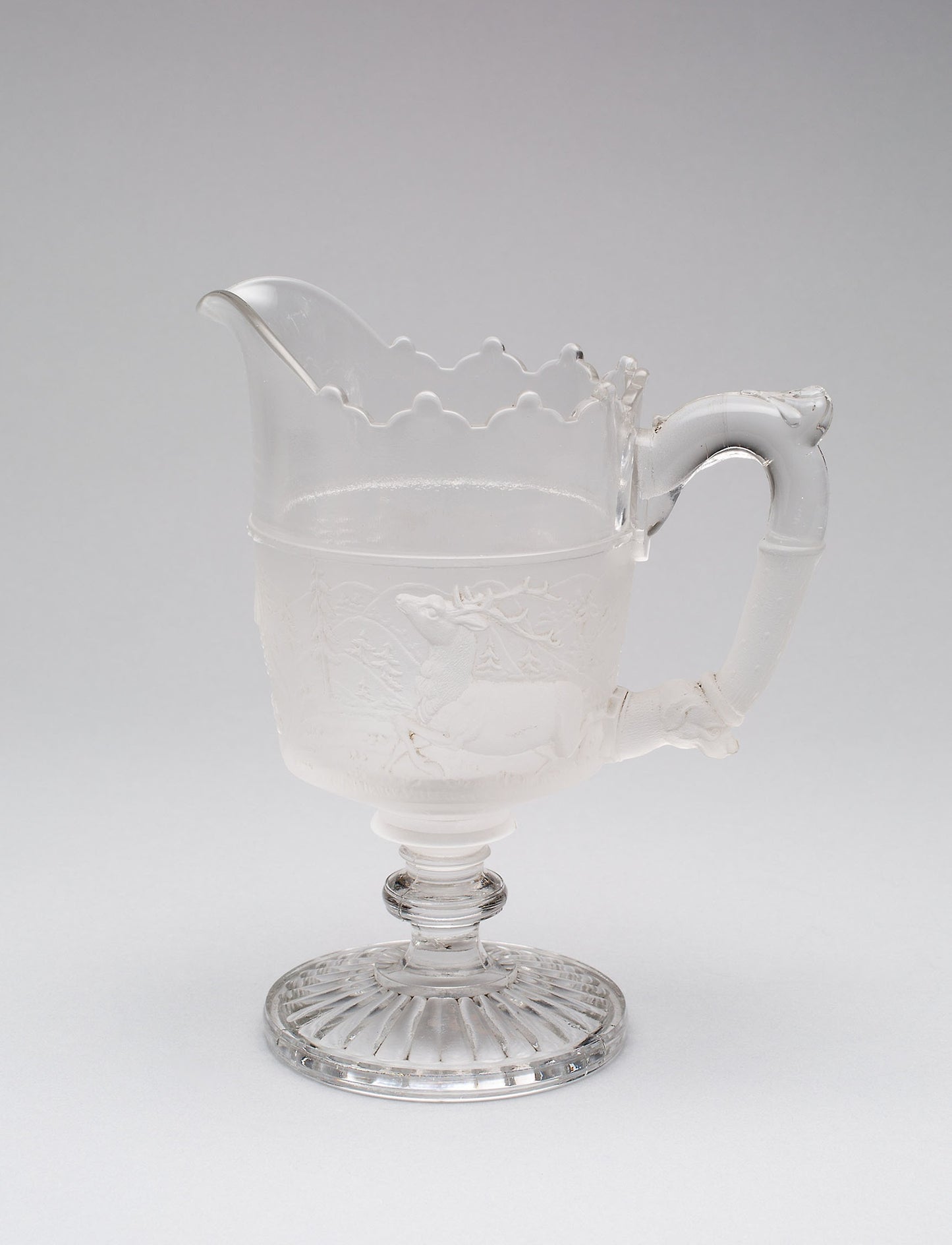 Westward Ho!/Pioneer pattern cream pitcher: Gillinder and Sons, 1861–c. 1930, Poster Print Wall Art
