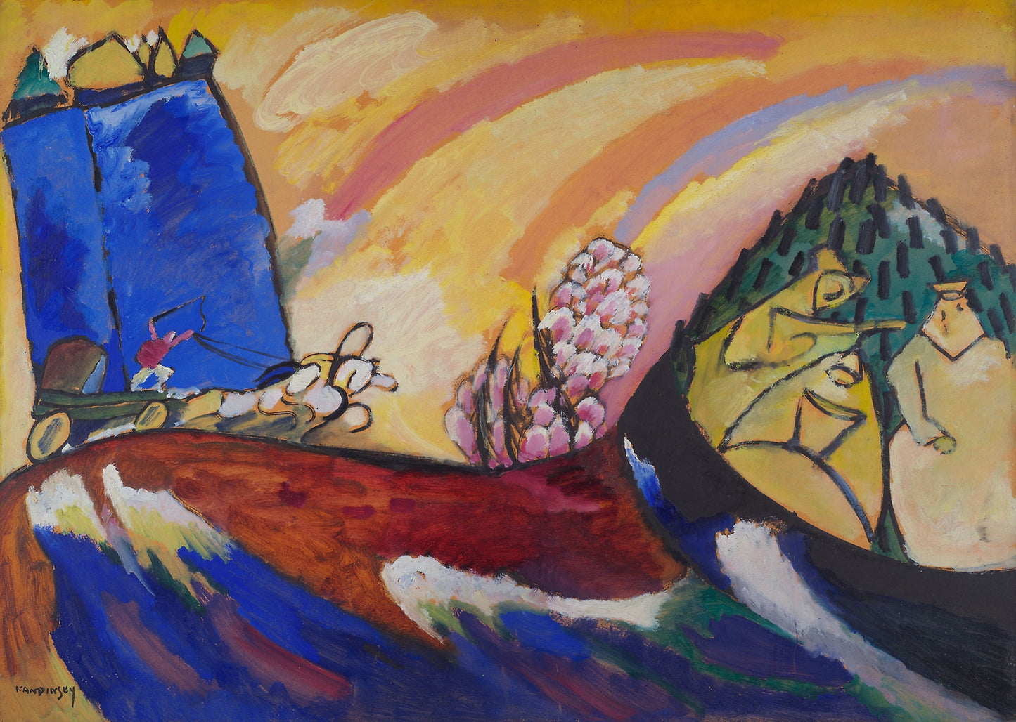 Painting with Troika -  Vasily Kandinsky,  Poster Print Wall Art