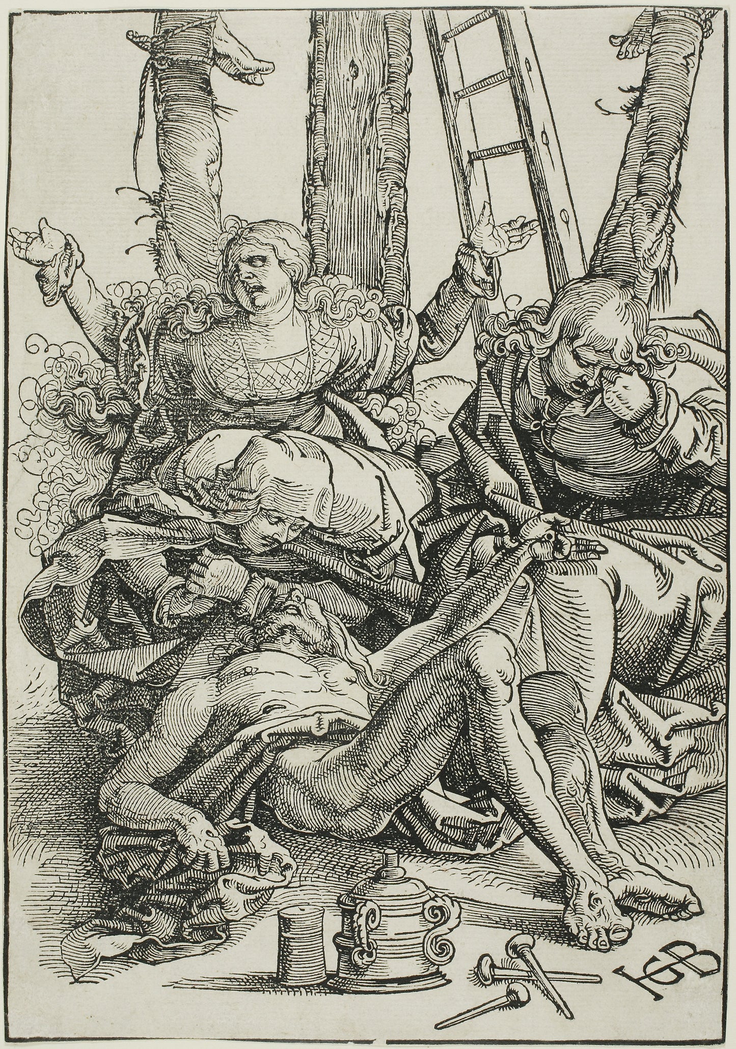 The Lamentation -  Hans Baldung Grien,  Poster Print Wall Art