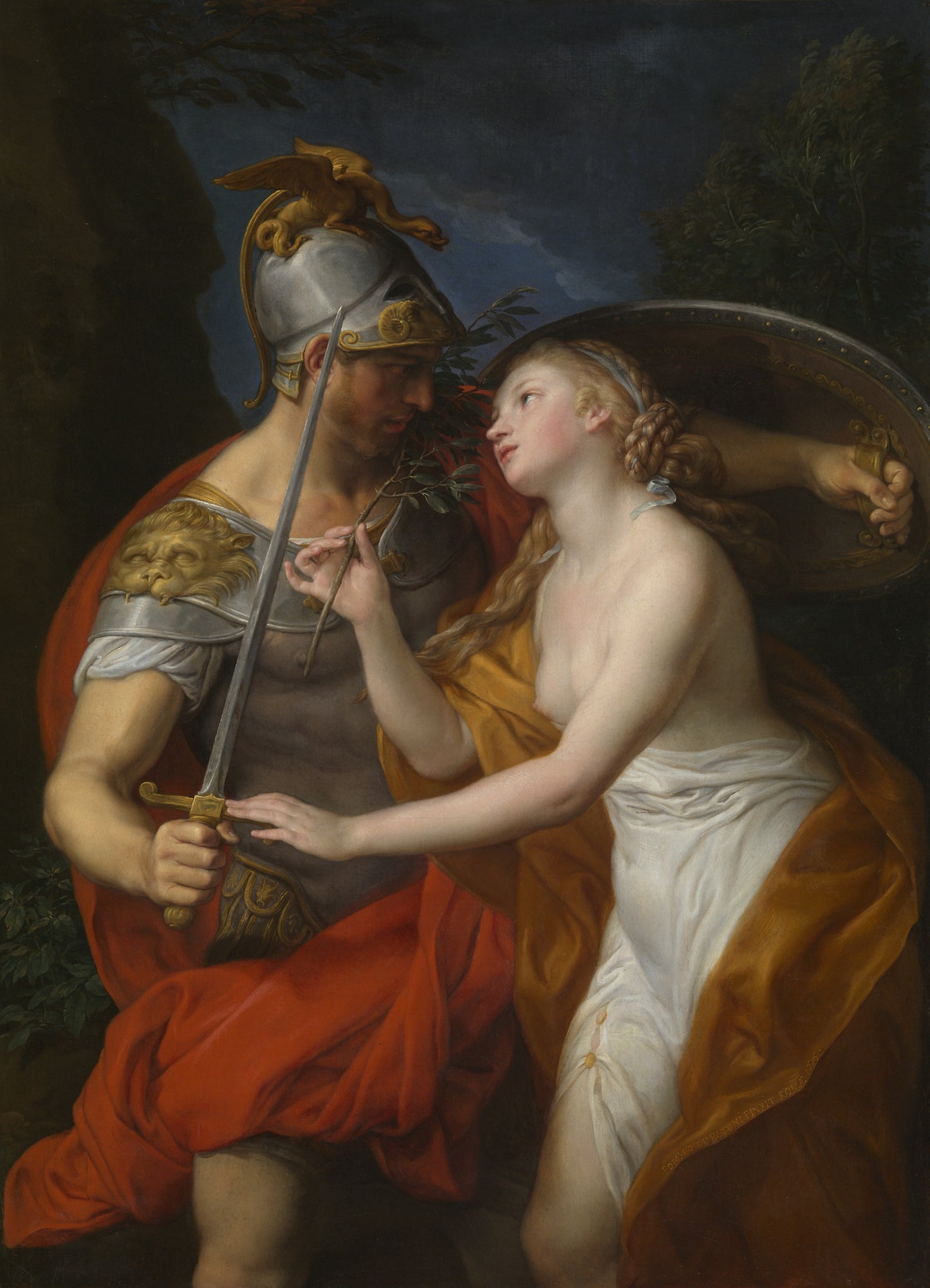Allegory of Peace and War: Pompeo Girolamo Batoni, Poster Print Wall Art