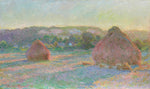 Stacks of Wheat (End of Summer): Claude Monet,16x12"(A3) Poster