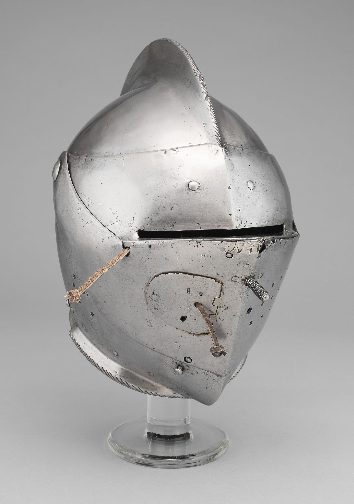 Close Helmet for the Joust and Tourney -  South German; probably Augsburg,  Poster Print Wall Art