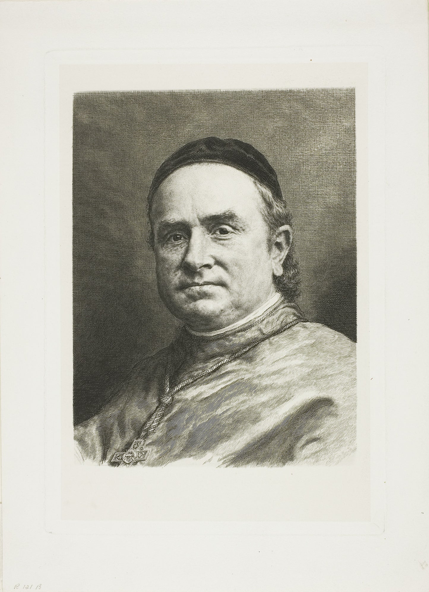 Monsignor Pie, Bishop of Poitiers -  Claude Ferdinand Gaillard,  Poster Print Wall Art