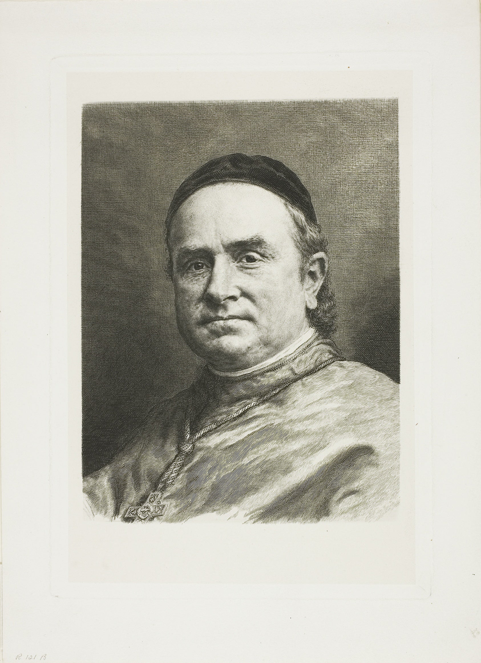 Monsignor Pie, Bishop of Poitiers: Claude Ferdinand Gaillard,16x12"(A3) Poster