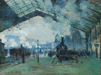 Arrival of the Normandy Train, Gare Saint-Lazare: Claude Monet,16x12"(A3) Poster