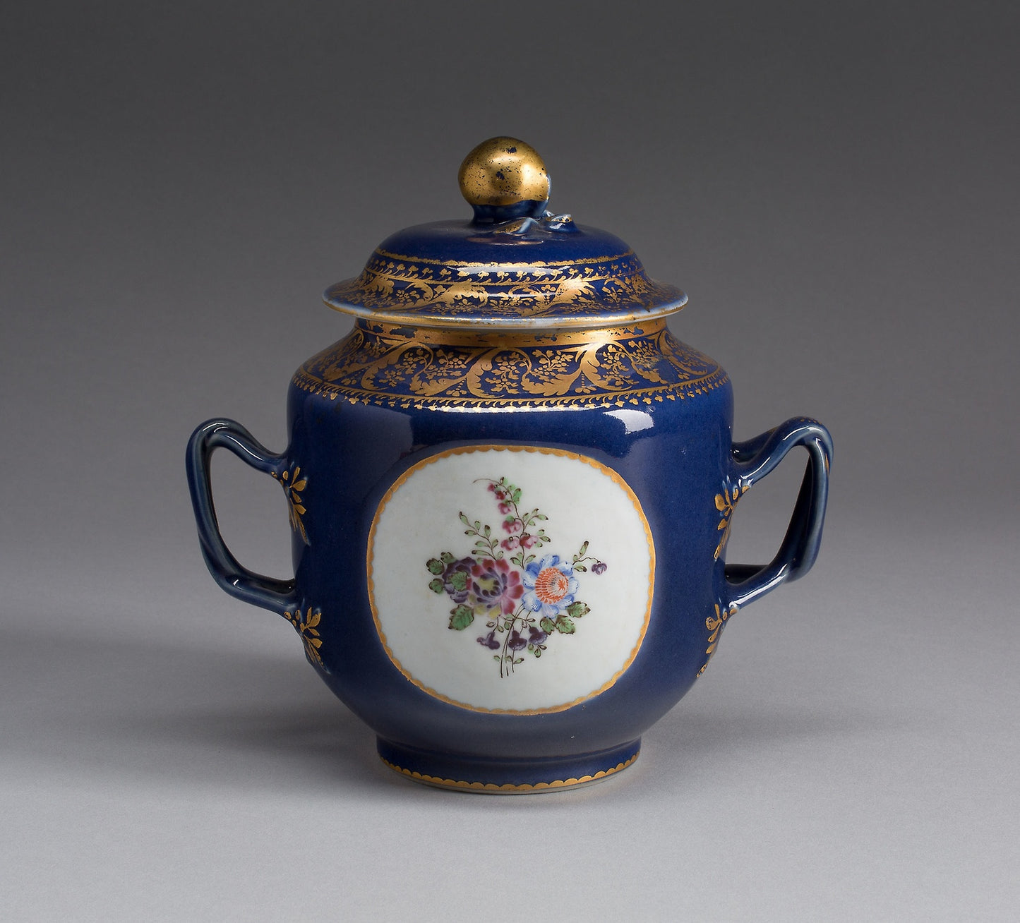 Sugar Bowl with Cover -  China, Jianqing reign,  Poster Print Wall Art