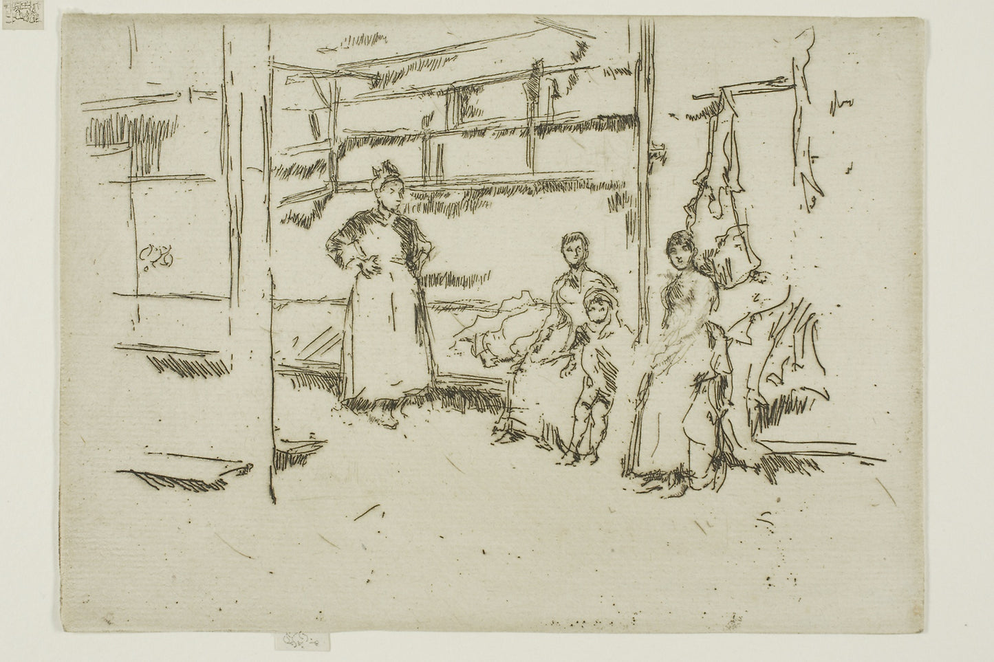 After the Sale, Clothes Exchange, Houndsditch -  James McNeill Whistler,  Poster Print Wall Art