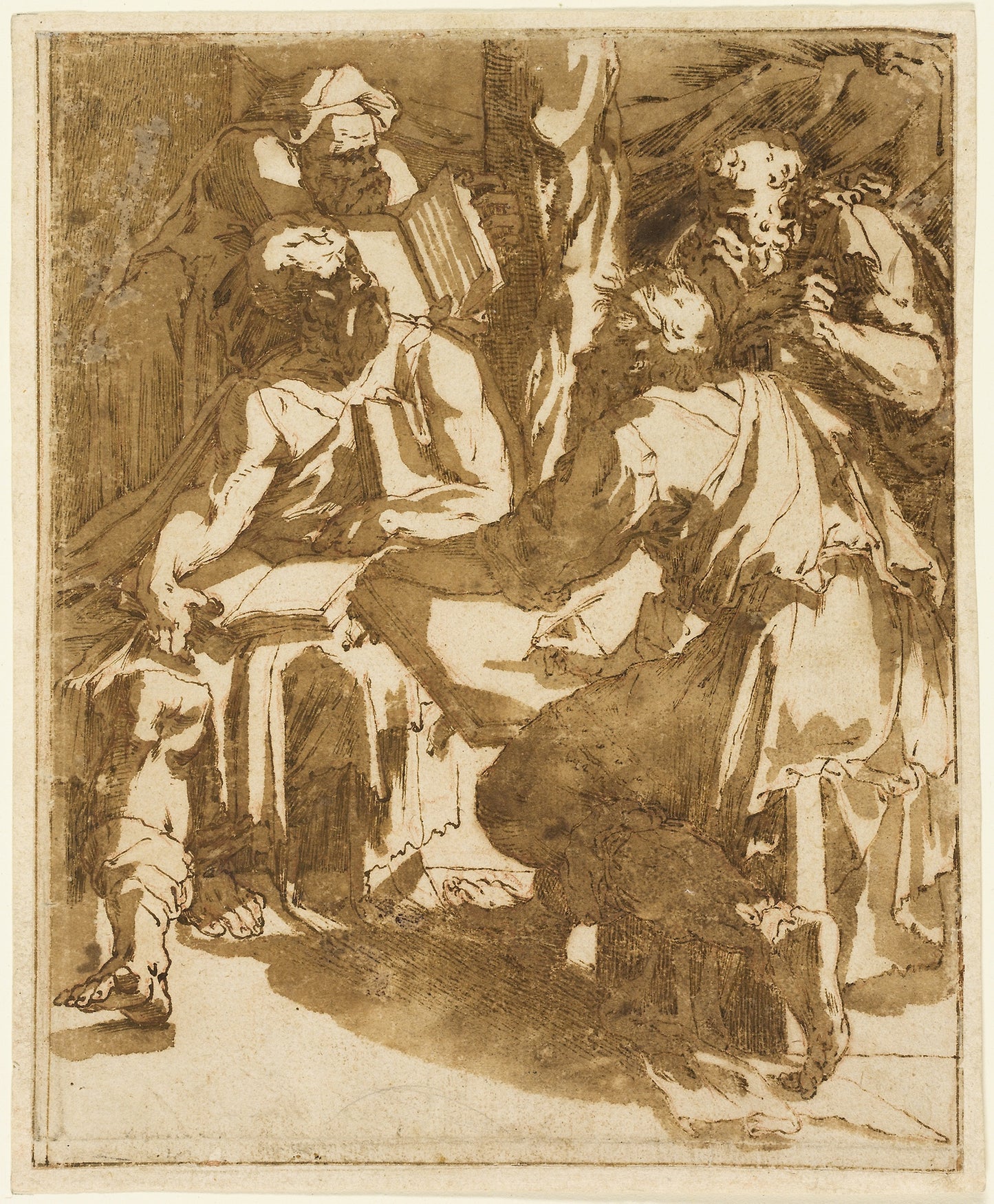 Four Evangelists -  After Domenico Beccafumi, called Il Mecarino,  Poster Print Wall Art