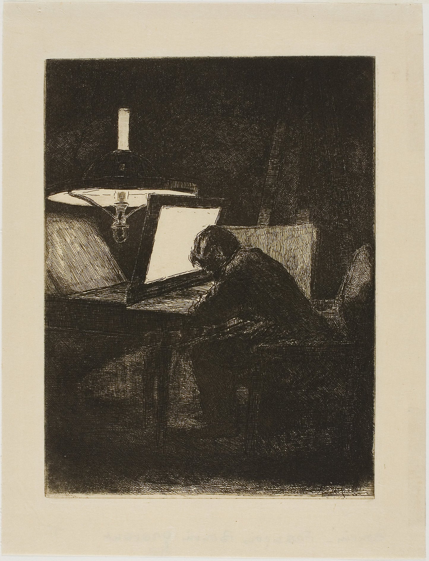 François Bonvin Etching -  François Bonvin,  Poster Print Wall Art