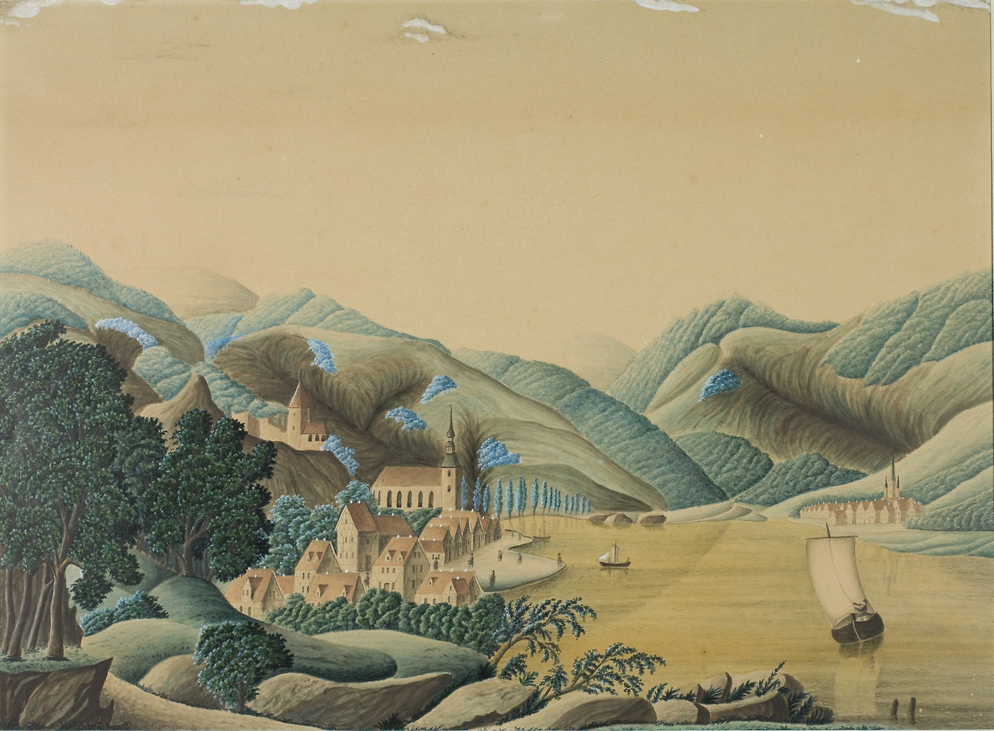 View of Braubach -  Ernst Damitz,  Poster Print Wall Art