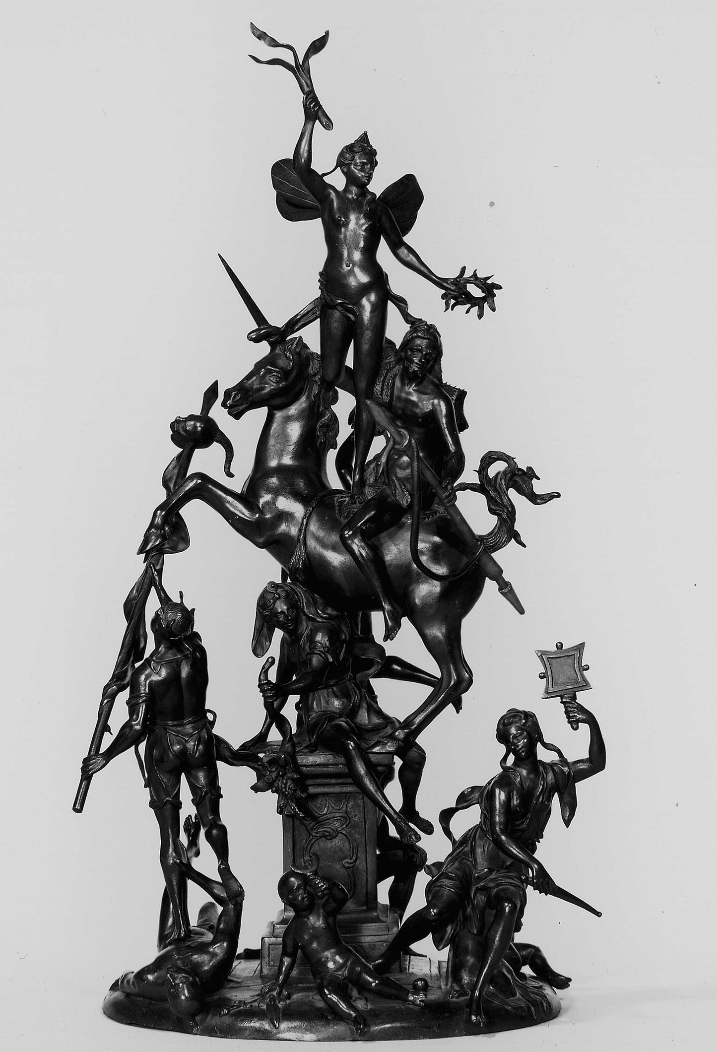 Allegorical Group of Victory Supported -  Valor -  Francesco Bertos,  Poster Print Wall Art