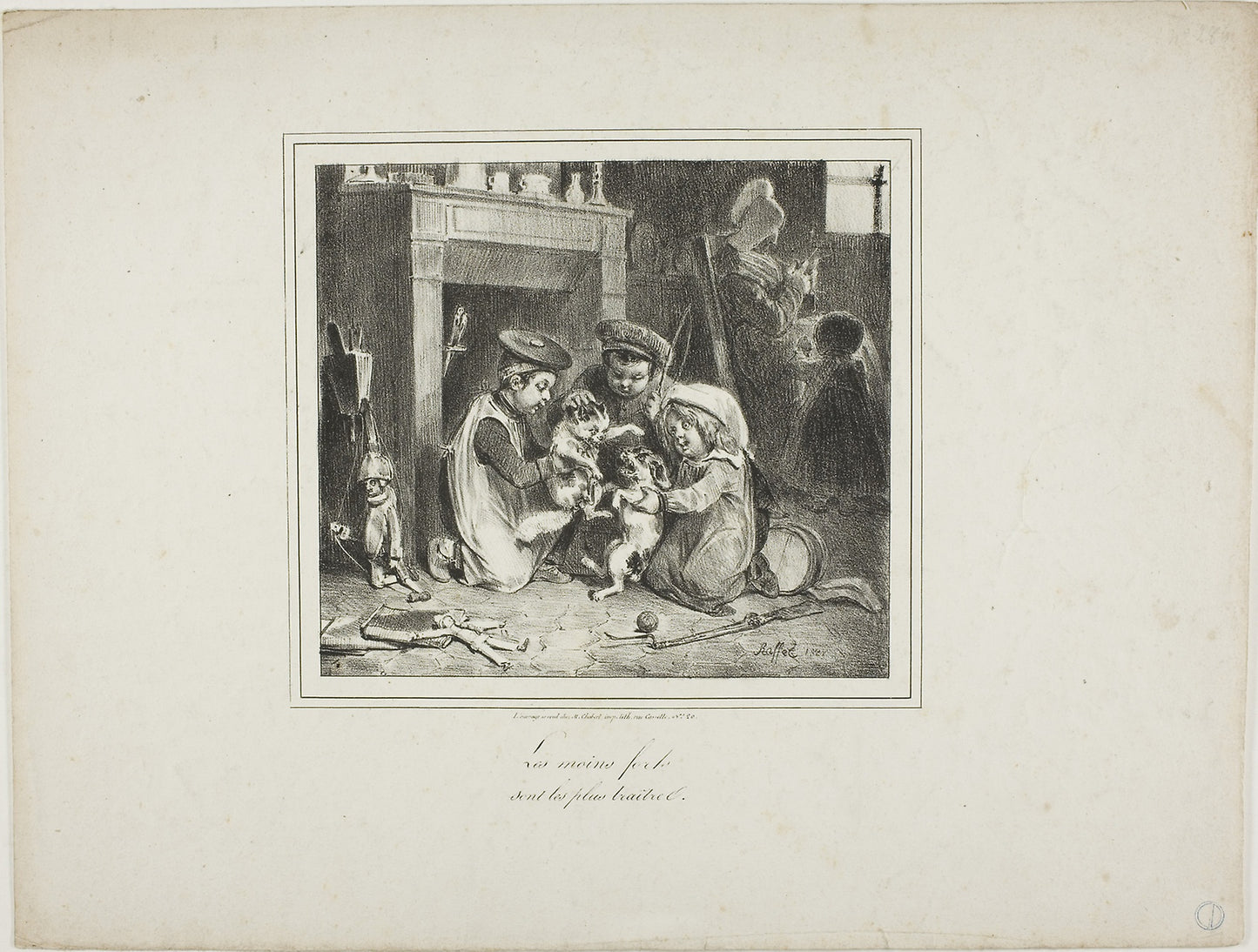 The Least Strong is the Most Treacherous -  Denis Auguste Marie Raffet (French, 1804-1860),  Poster Print Wall Art