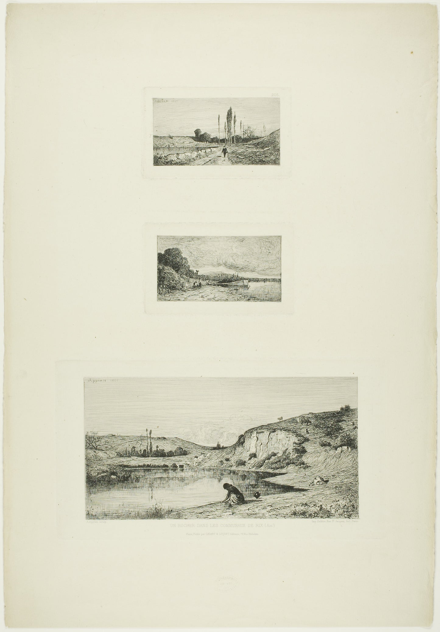 Path on the Banks of a Pond: Adolphe Appian, Poster Print Wall Art