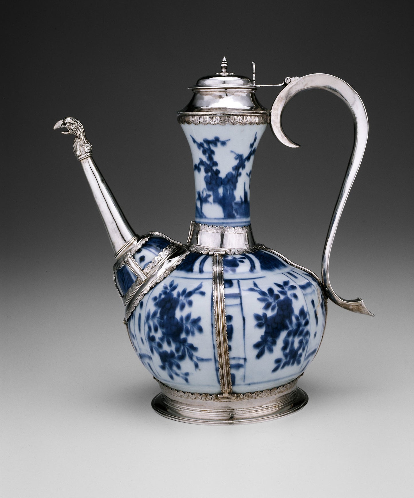 Ewer: Porcelain: China, Ming dynasty (1368–1644), Wanli period (1573–1620), Poster Print Wall Art