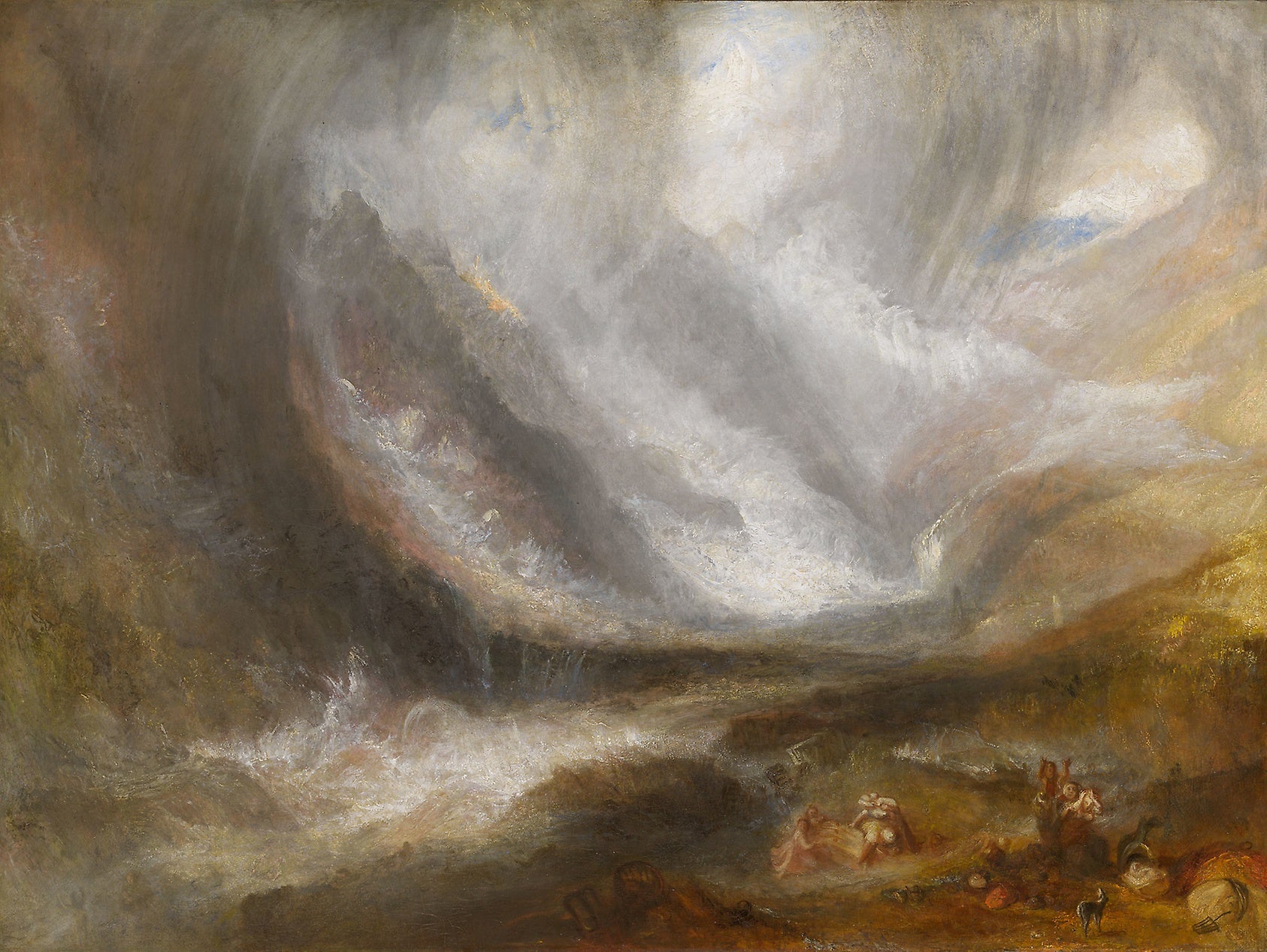 Valley of Aosta: Snowstorm, Avalanche, and Thunderstorm: Joseph Mallord William Turner,16x12"(A3) Poster