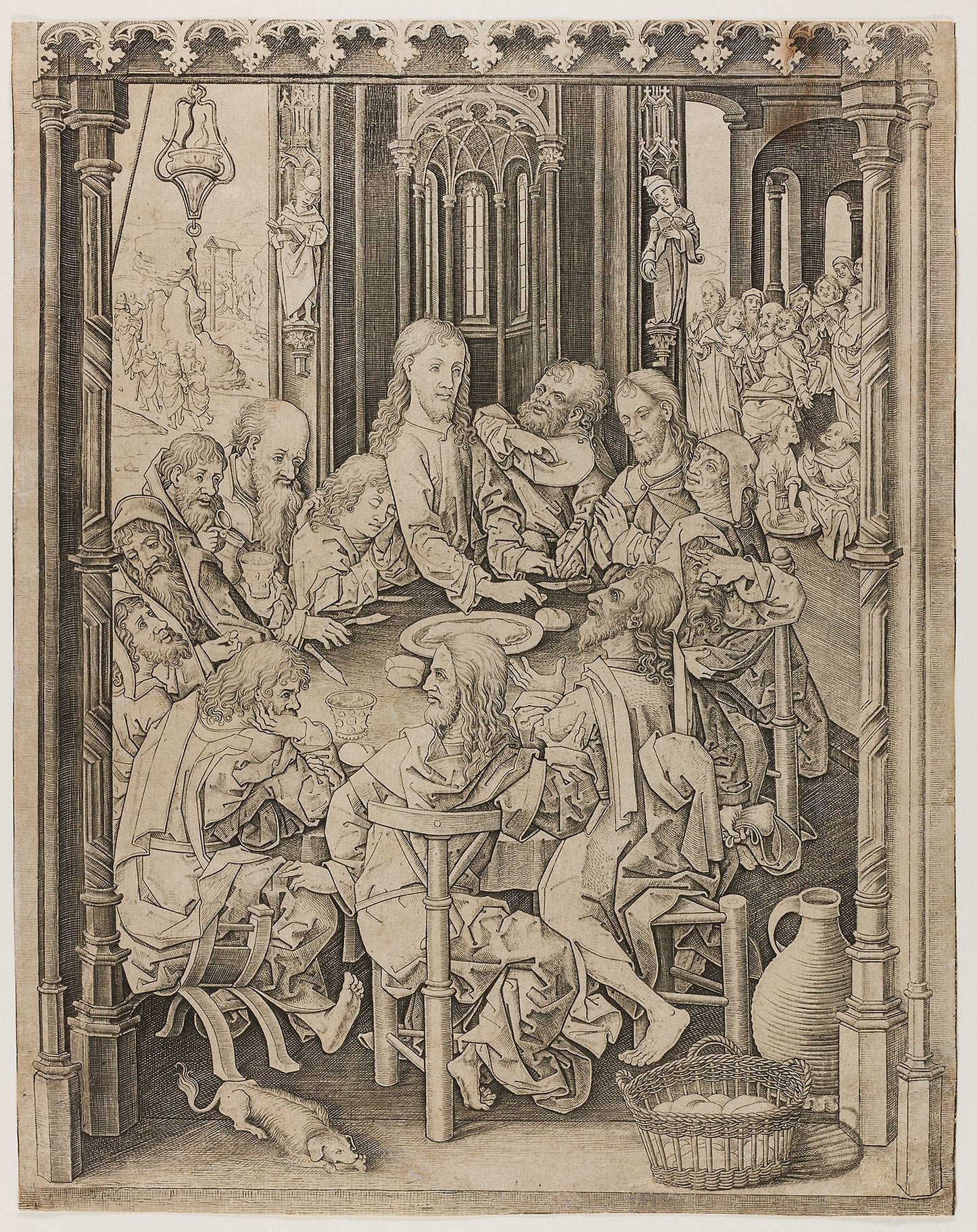The Last Supper -  Master I.A.M. of Zwolle,  Poster Print Wall Art