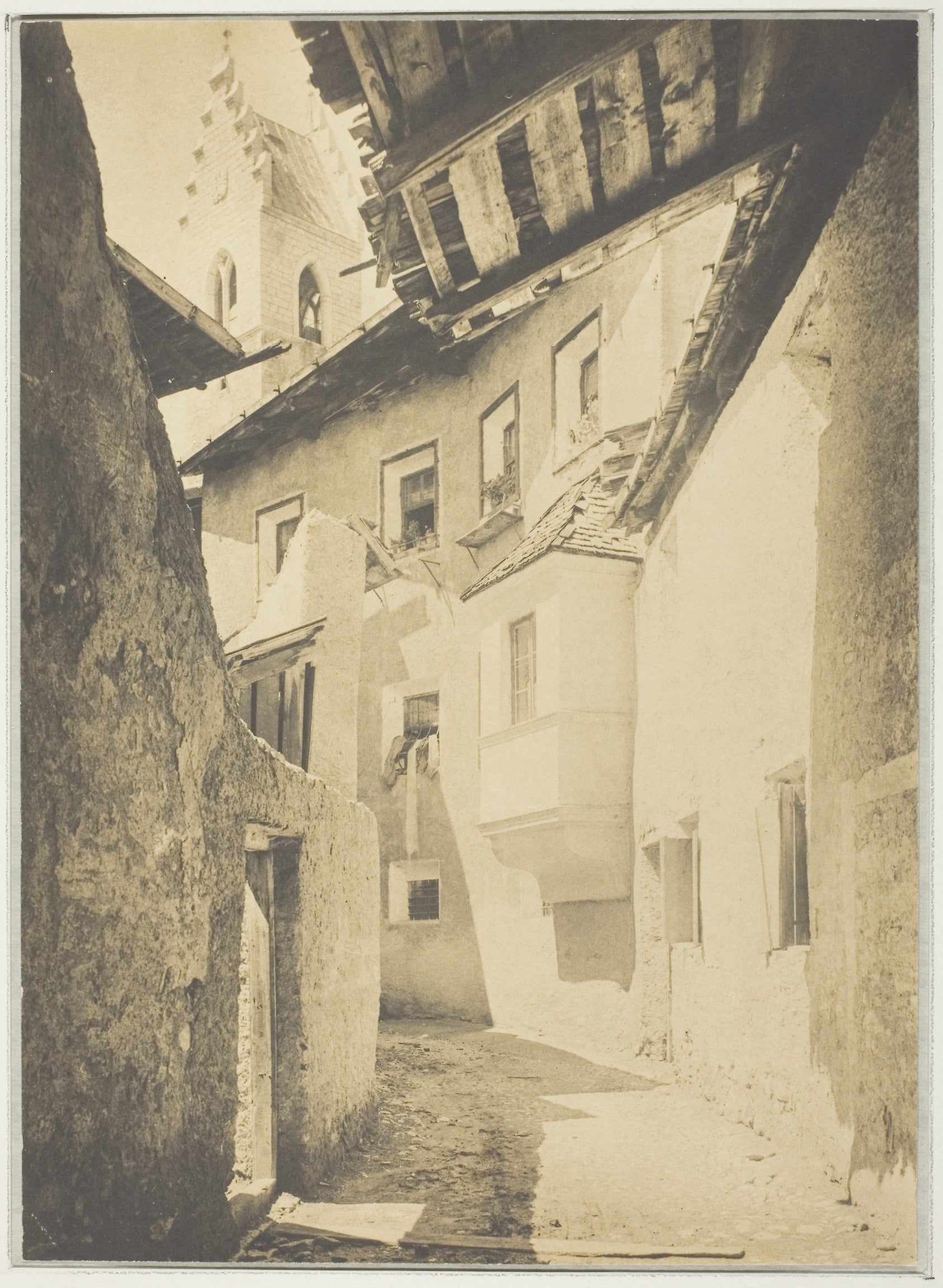 A Street in Sterzing, The Tyrol: Alfred Stieglitz,16x12"(A3) Poster