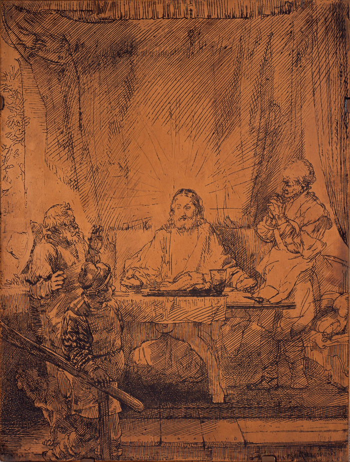 Supper at Emmaus: Rembrandt van Rijn,16x12