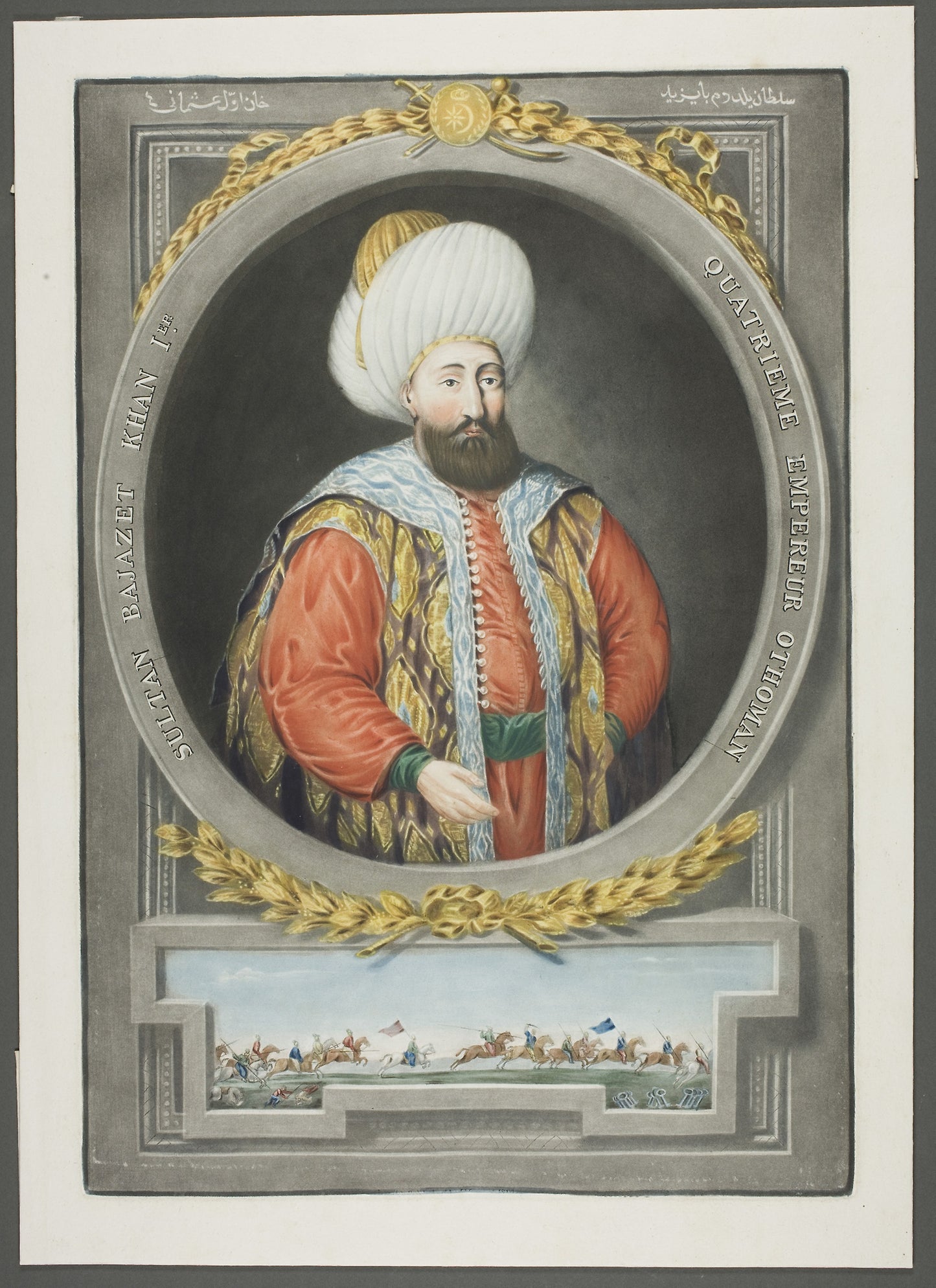 Bajazet Kahn I, from Portraits of the Emperors of Turkey -  John Young,  Poster Print Wall Art
