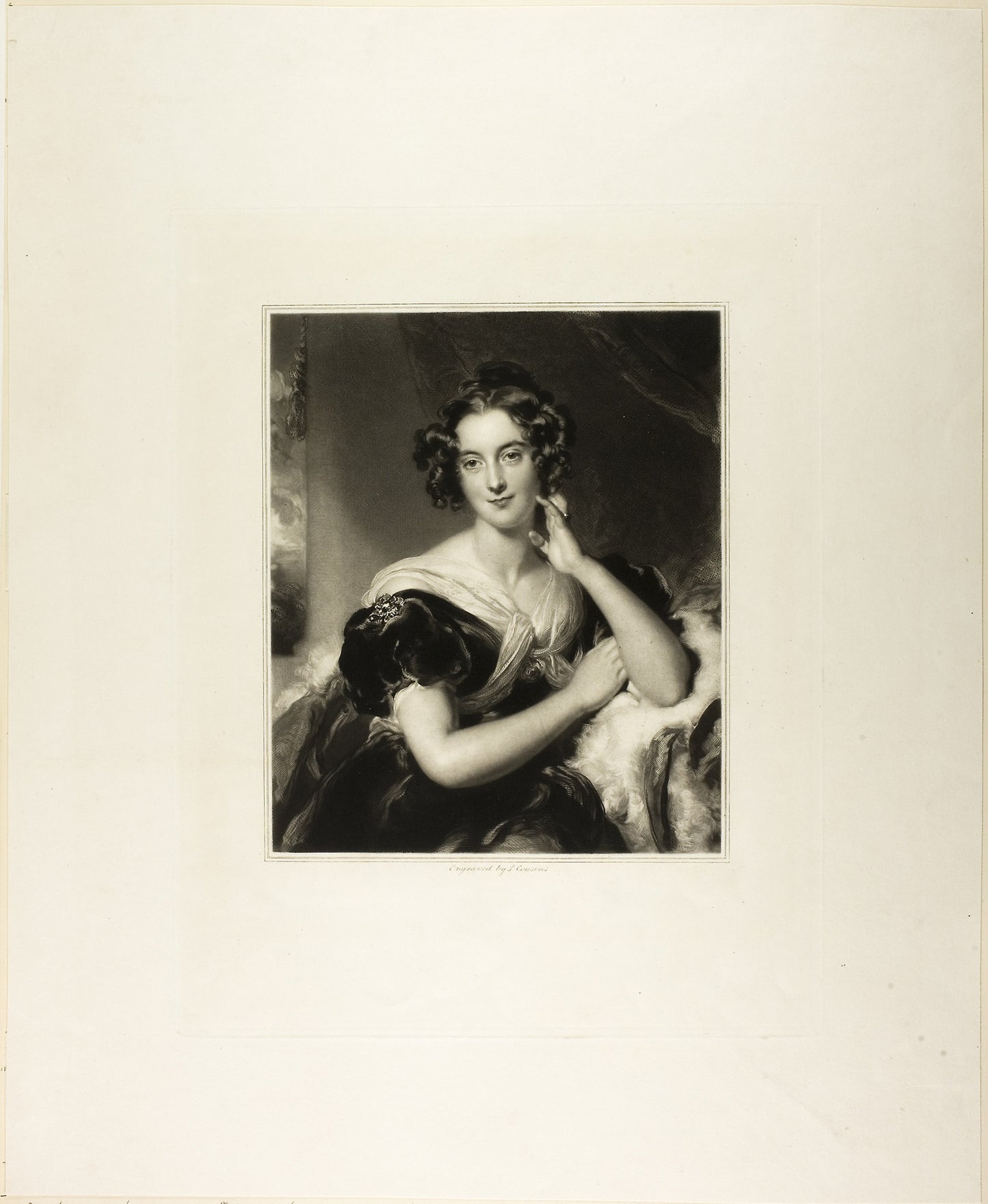 Miss Julia MacDonald -  Samuel Cousins (English, 1801-1887),  Poster Print Wall Art