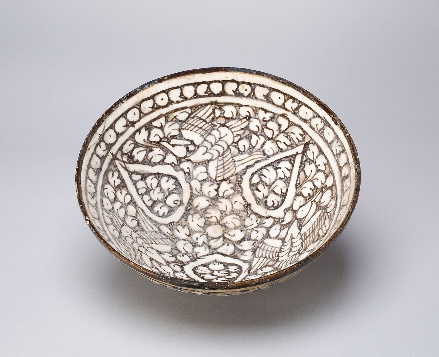 Bowl with Birds -  Iran ,  Poster Print Wall Art