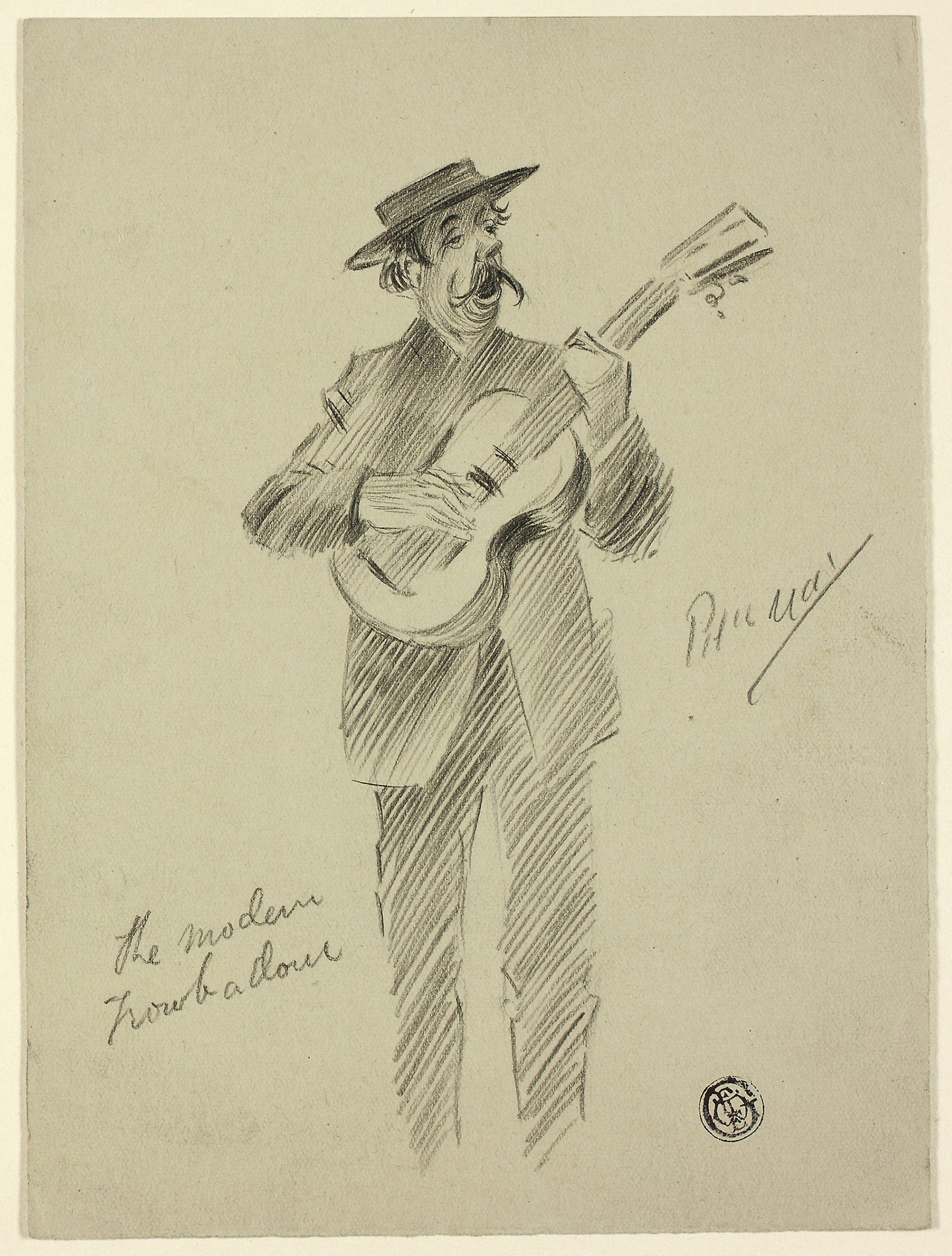 Drunken Man -  Philipp William May,  Poster Print Wall Art