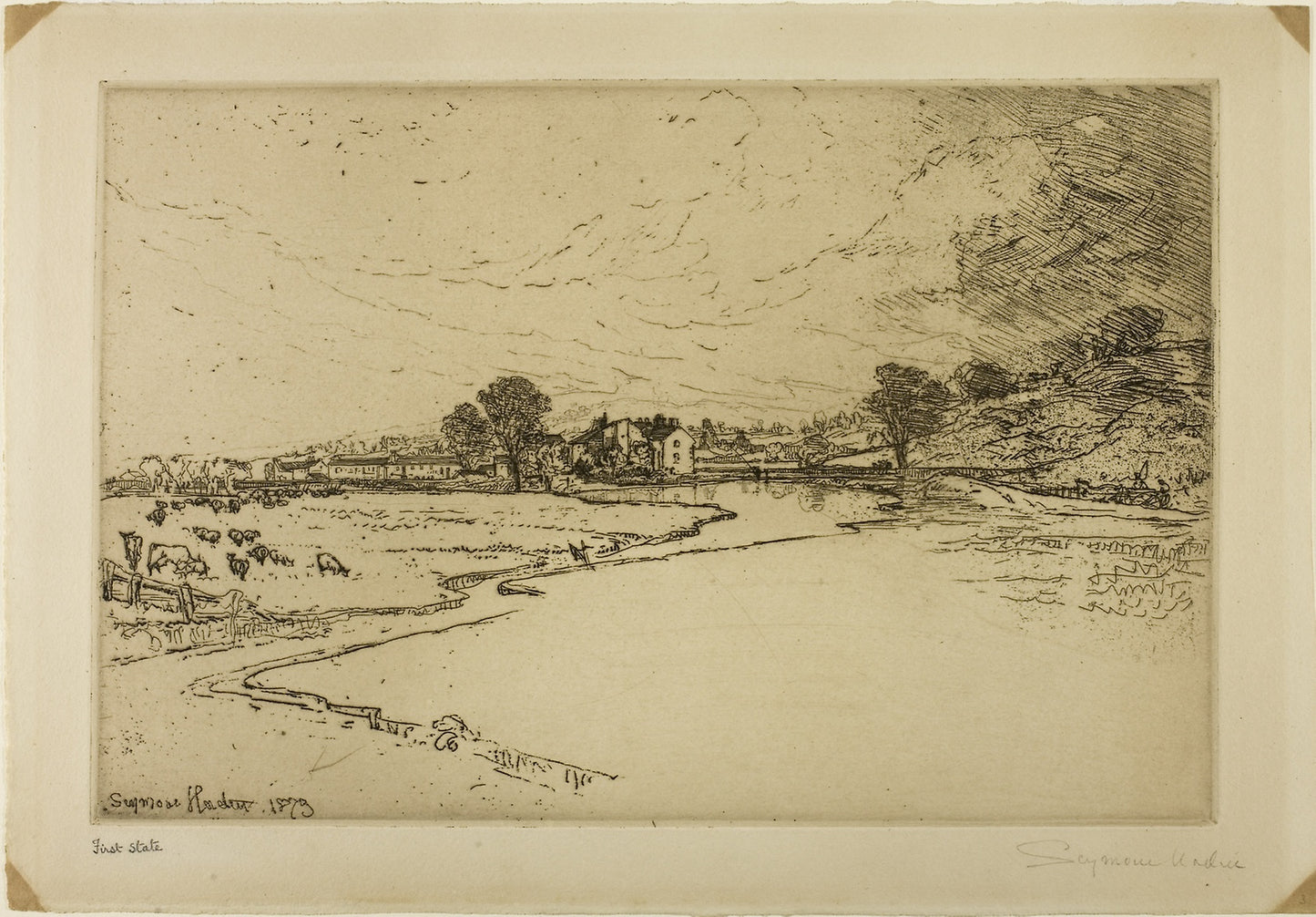 Sawley Abbey -  Francis Seymour Haden,  Poster Print Wall Art