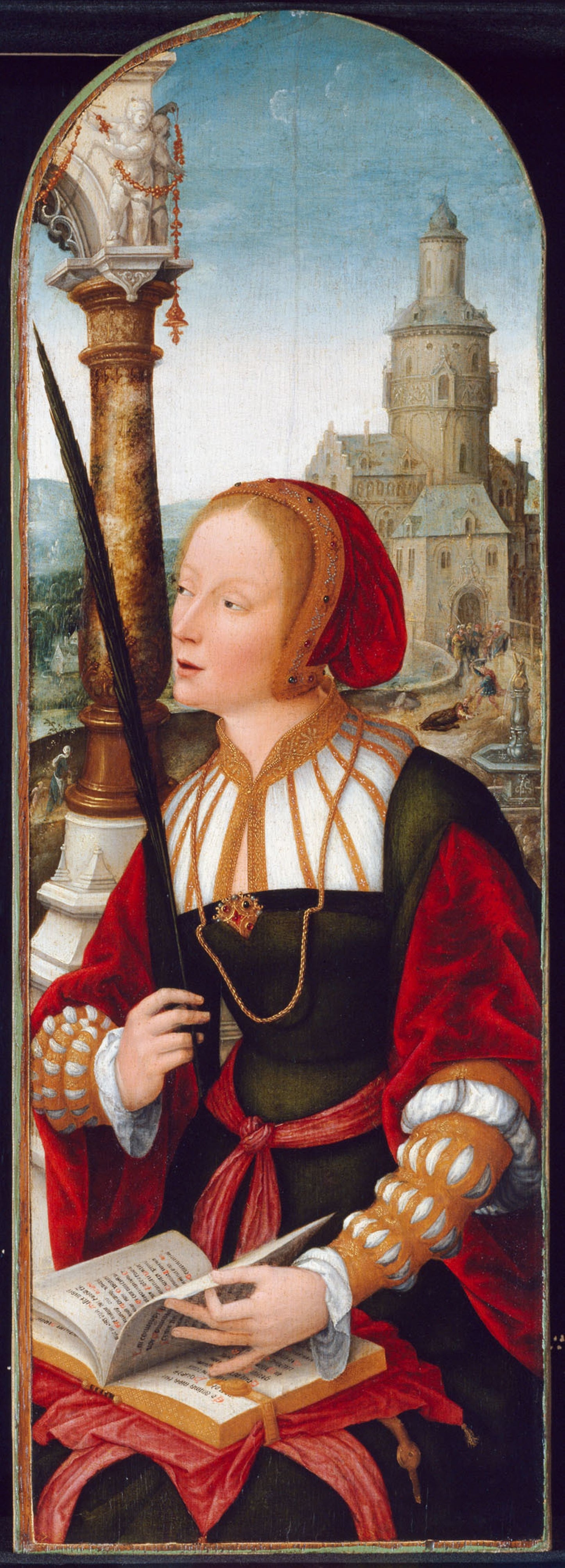 Saint Barbara -  Jean Bellegambe,  Poster Print Wall Art
