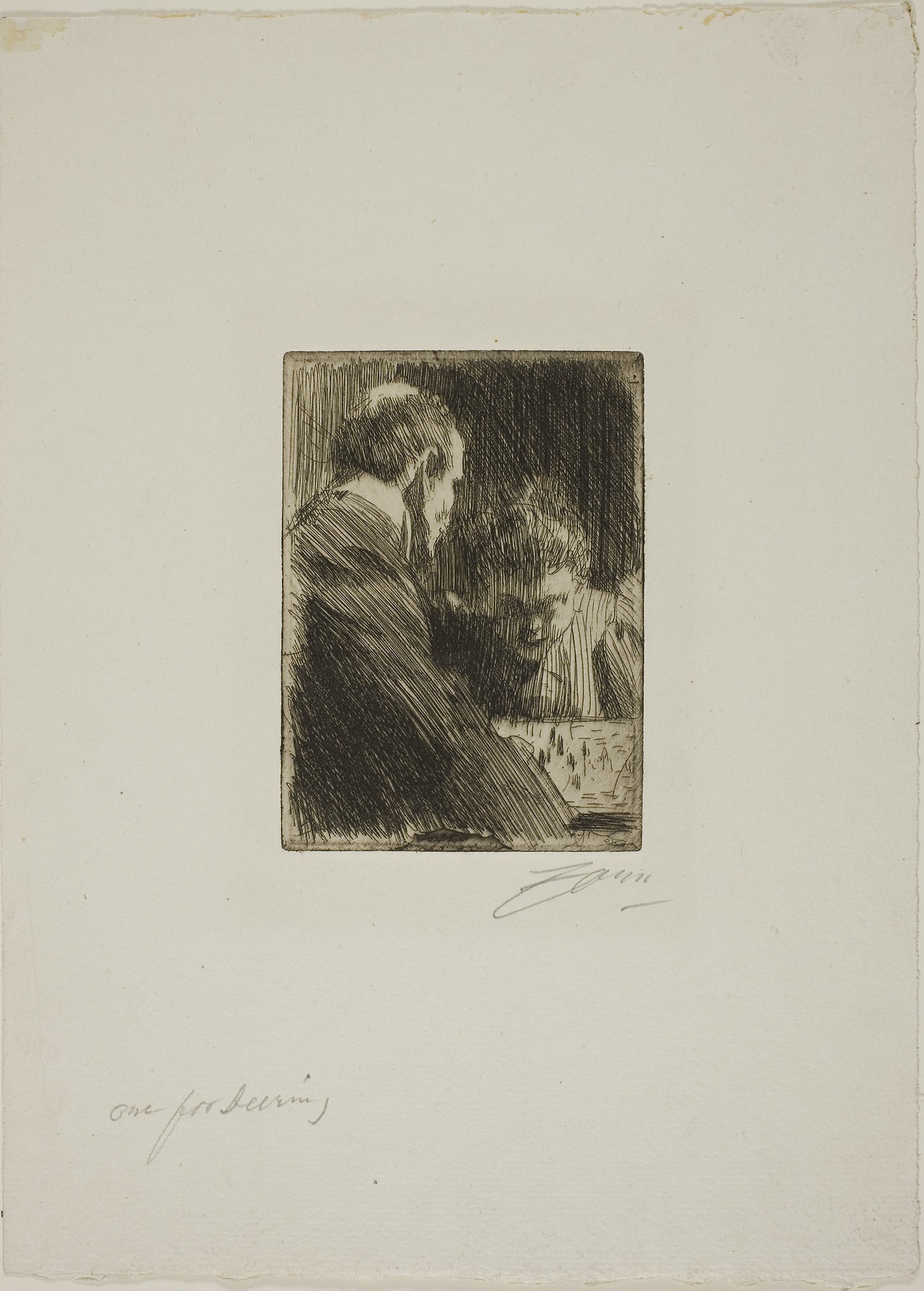Chess-Players -  Anders Zorn,  Poster Print Wall Art