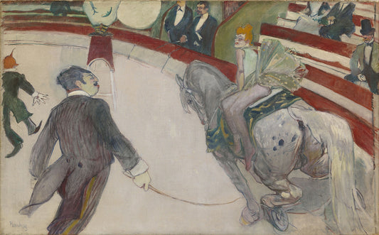 Equestrienne (At the Cirque Fernando): Henri de Toulouse-Lautrec,16x12"(A3) Poster
