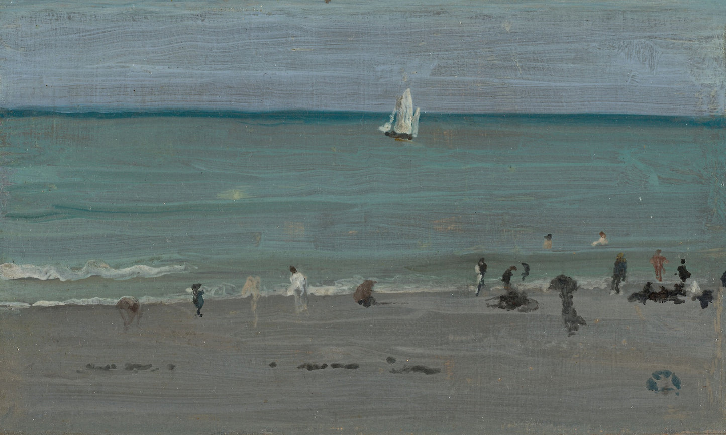 Coast Scene, Bathers -  James McNeill Whistler,  Poster Print Wall Art