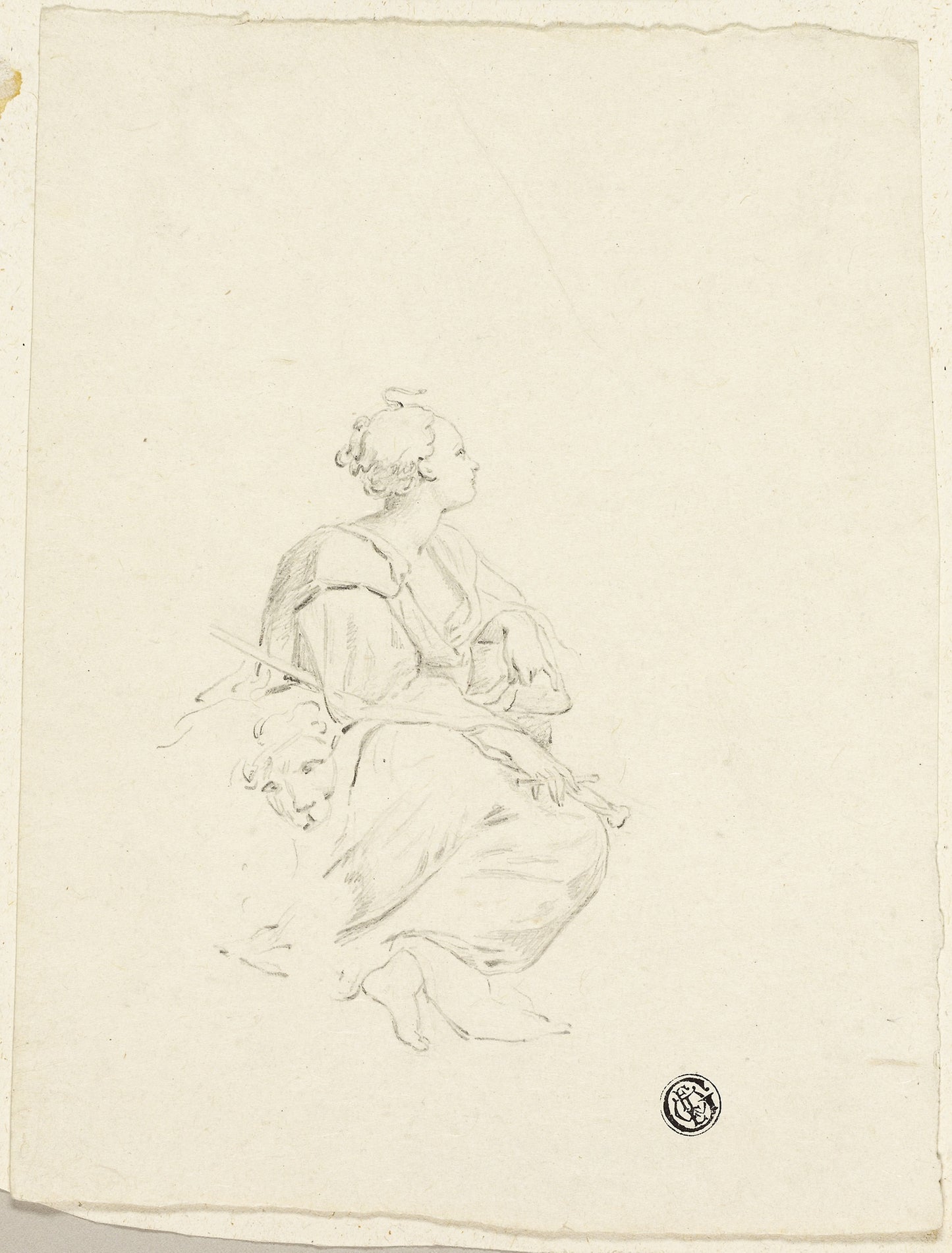 Cardinal Virtues or Saint Euphemia -  After Antonio Allegri, called Correggio,  Poster Print Wall Art