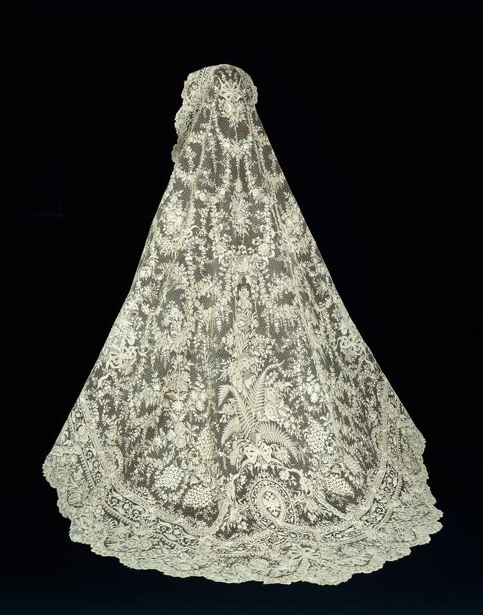 Veil with Russian Imperial Family Coat of Arms: Belgium,16x12