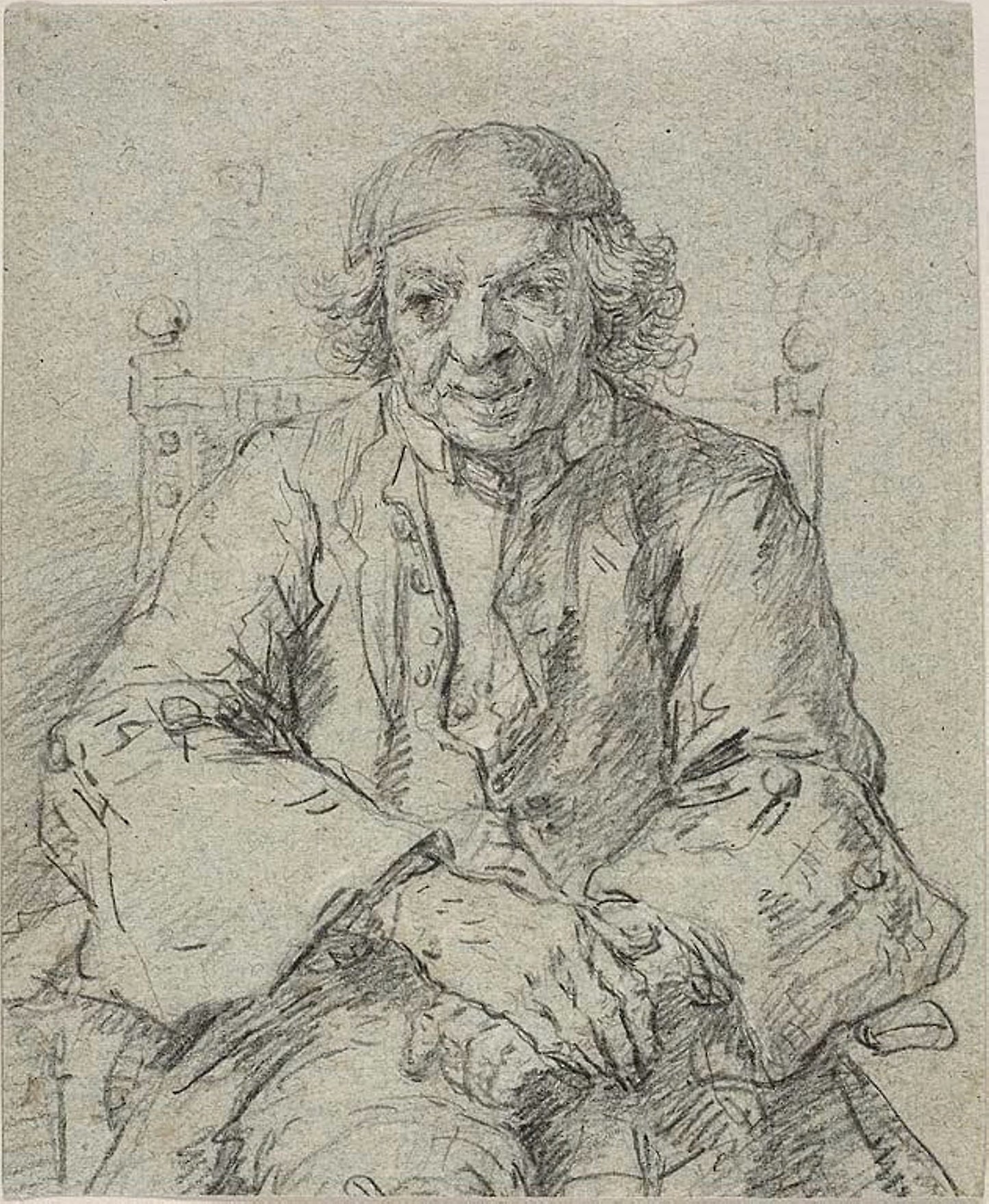 Portrait of an Old Man -  Francesco Zuccarelli,  Poster Print Wall Art